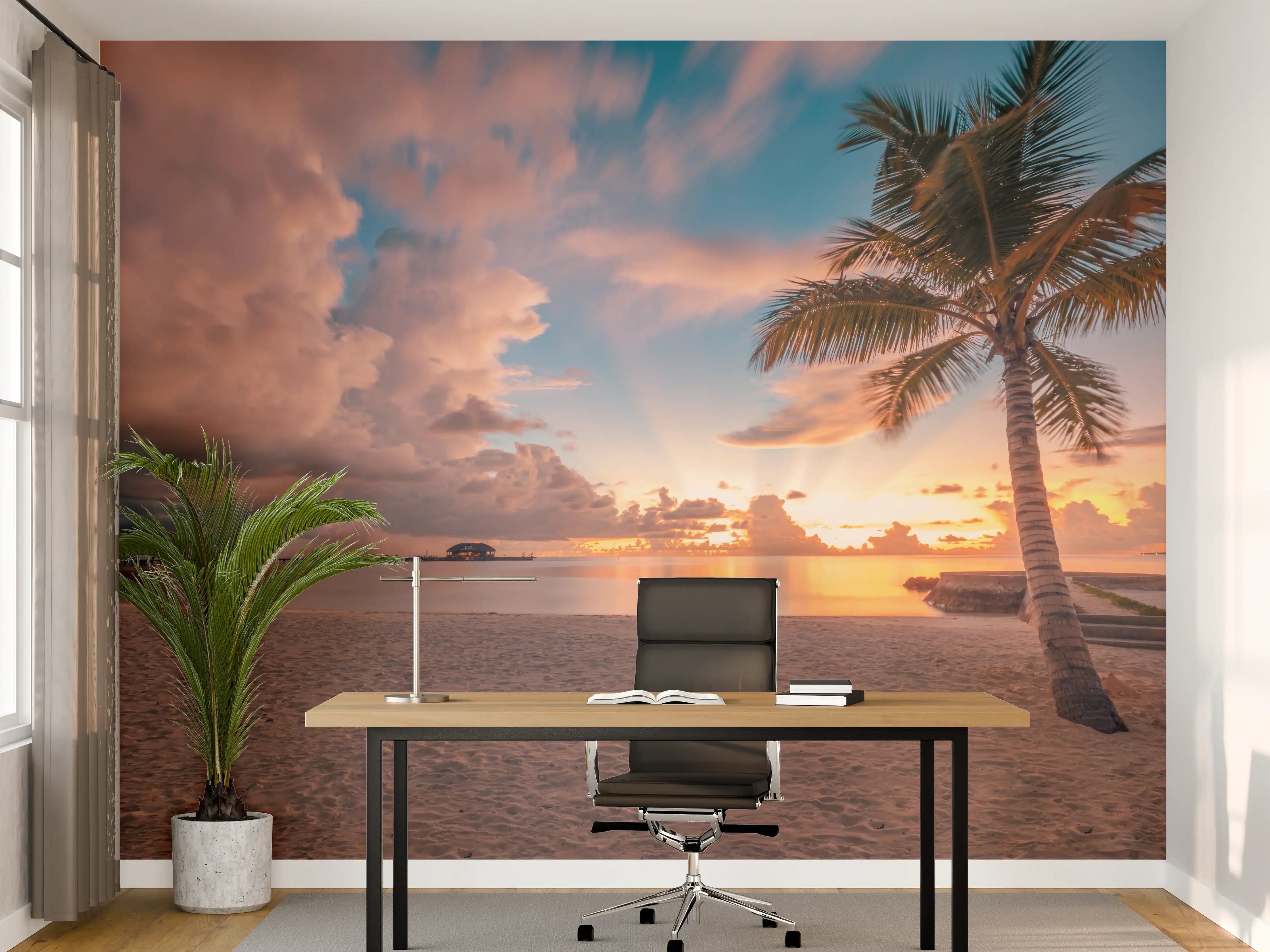 Büro Wandgestaltung - Sonnenuntergang in Rivera Maya