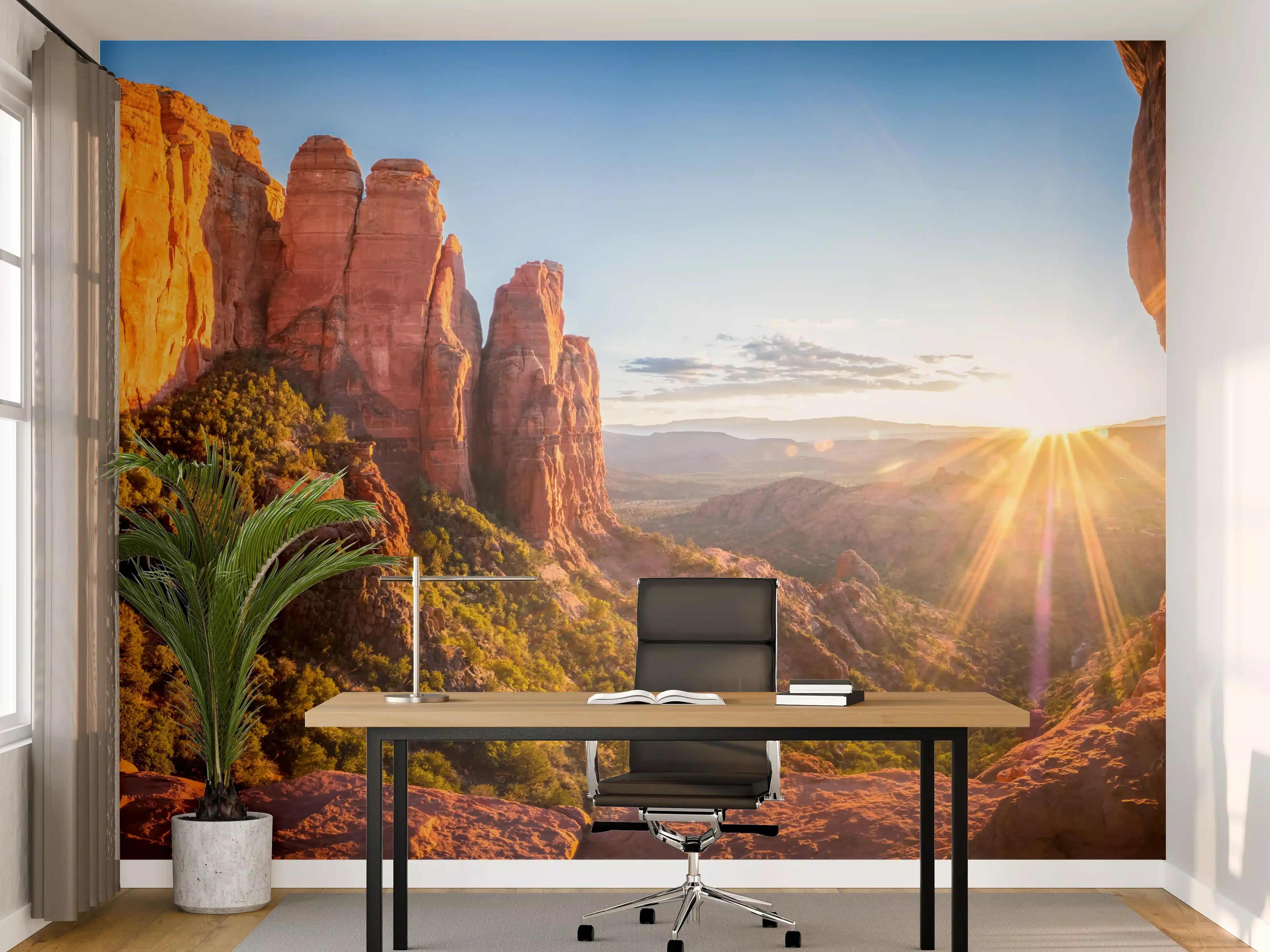 Büro Wandgestaltung - Sonnenuntergang in Sedona