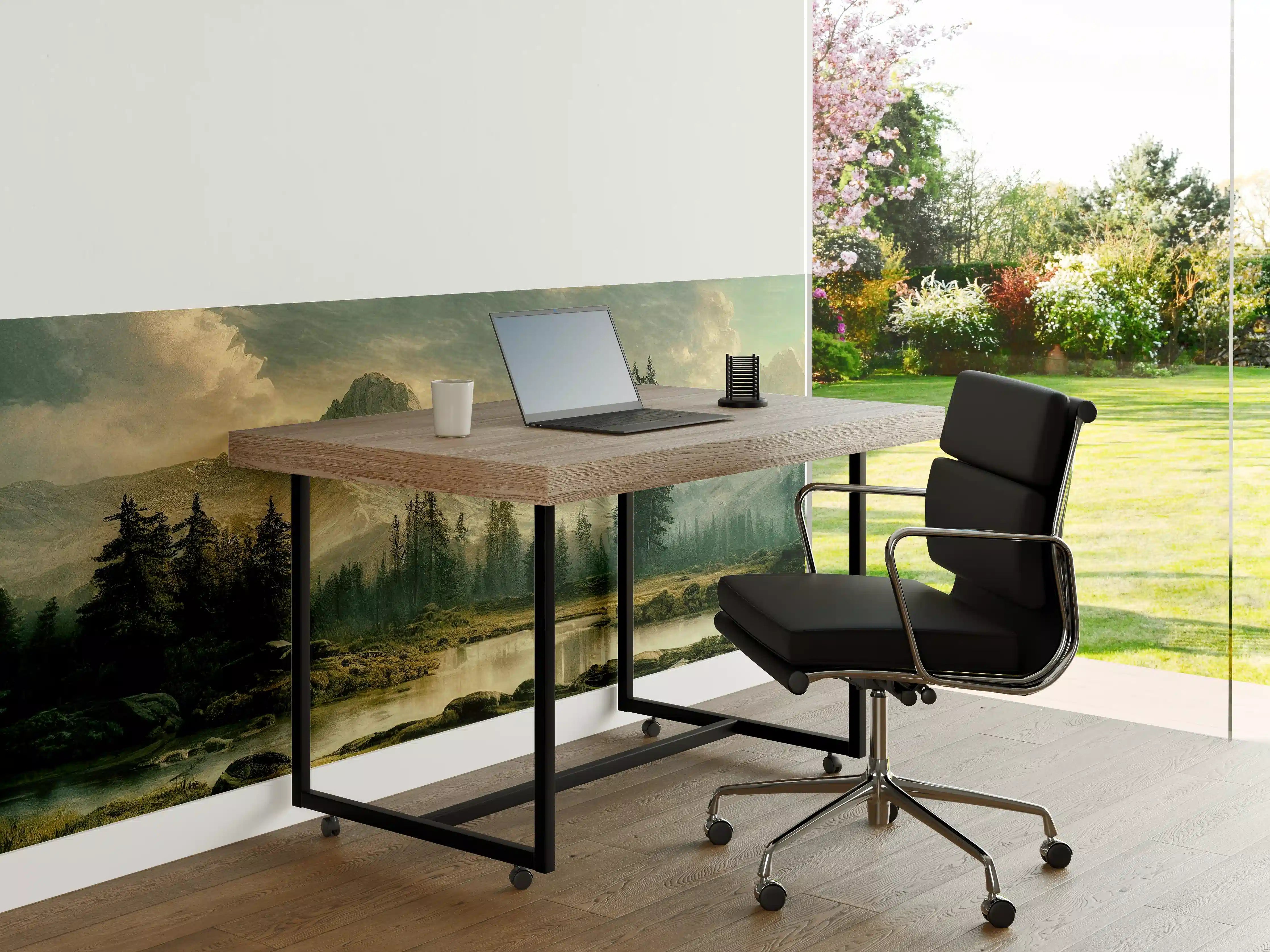 Büro Wandgestaltung - Sonnenuntergang in den Bergen