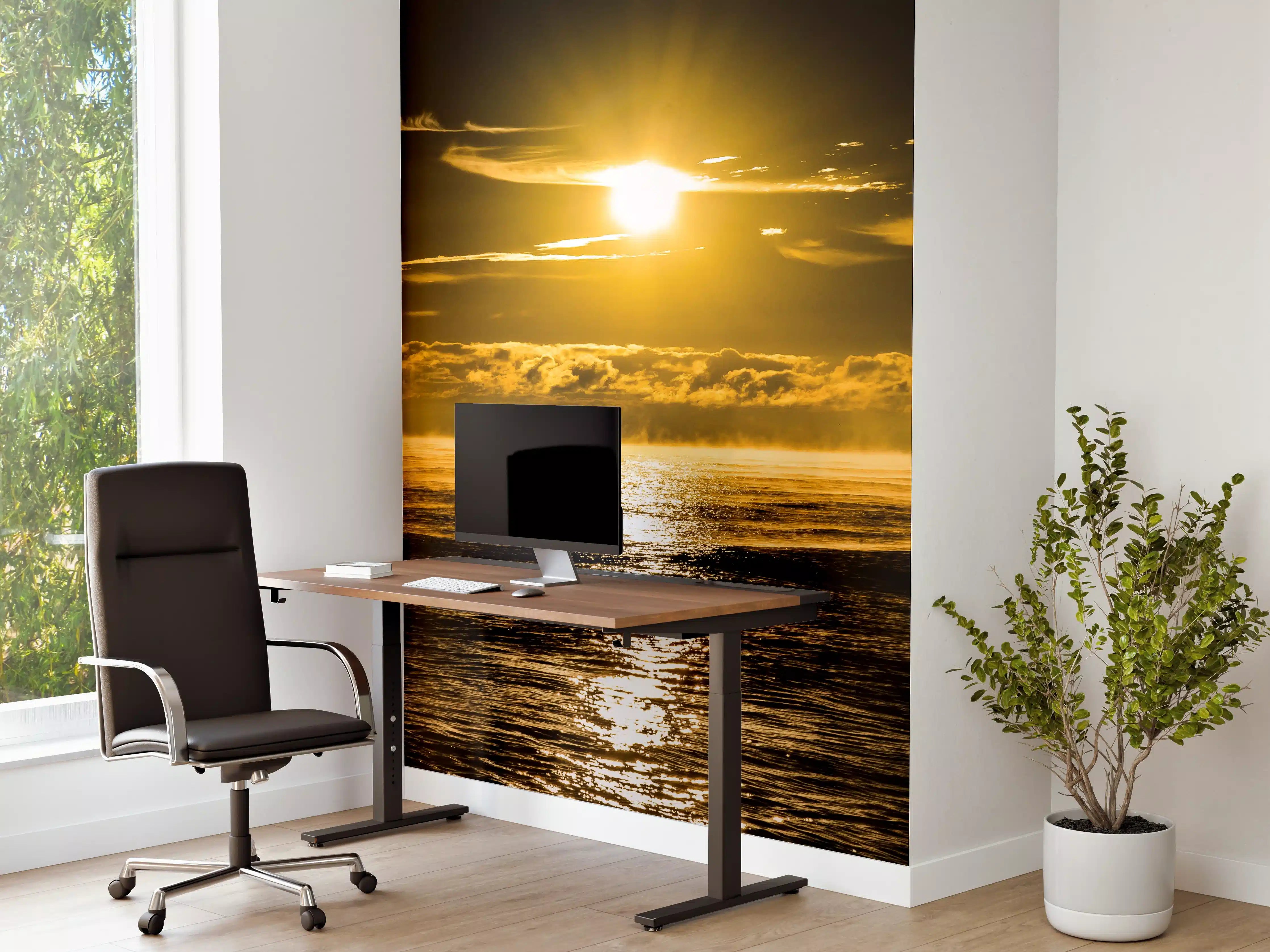 Büro Wandgestaltung - Sonnenuntergang über dem Meer