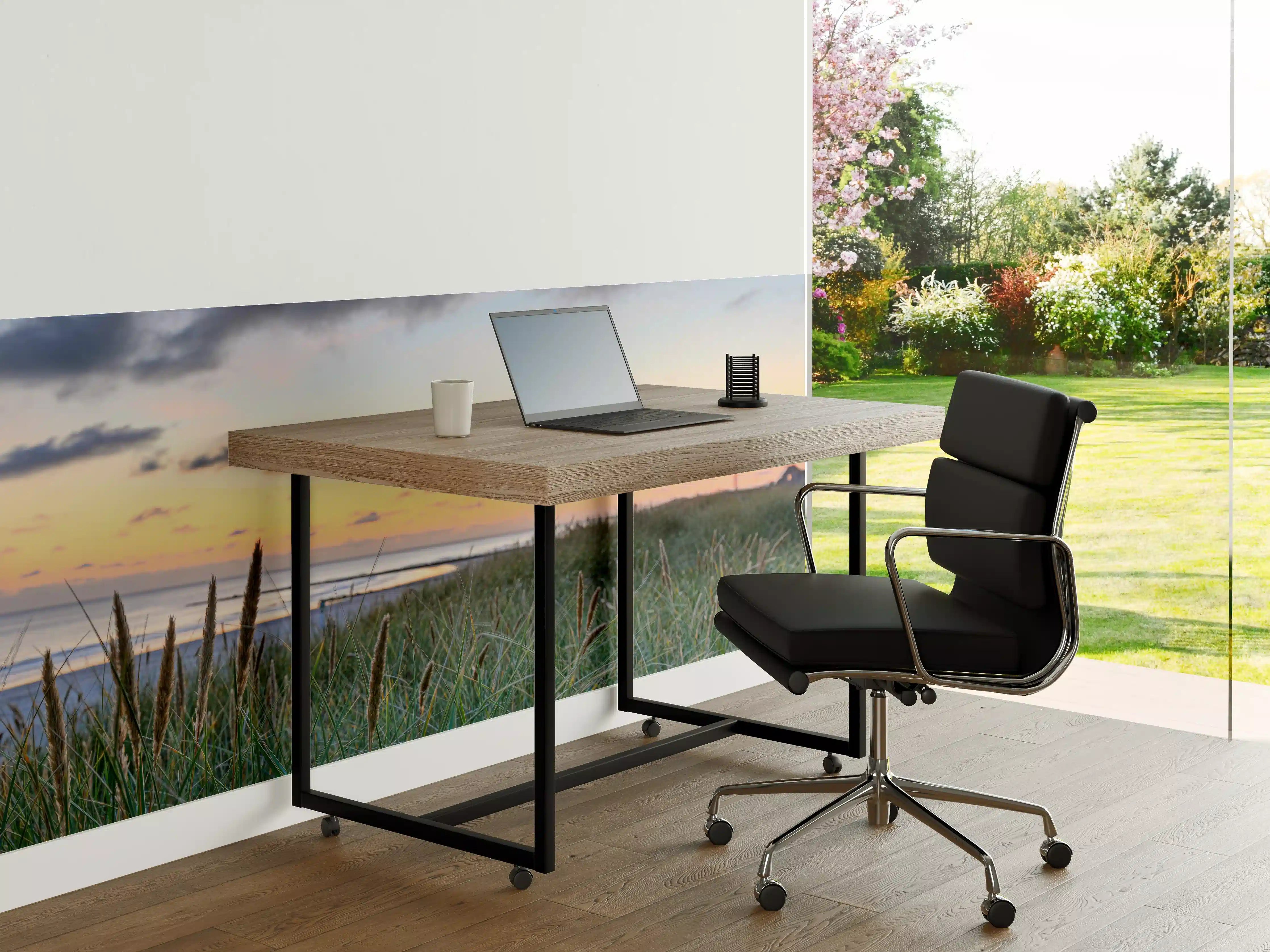 Büro Wandgestaltung - Sonnenuntergang über dem Strand mit Dünen