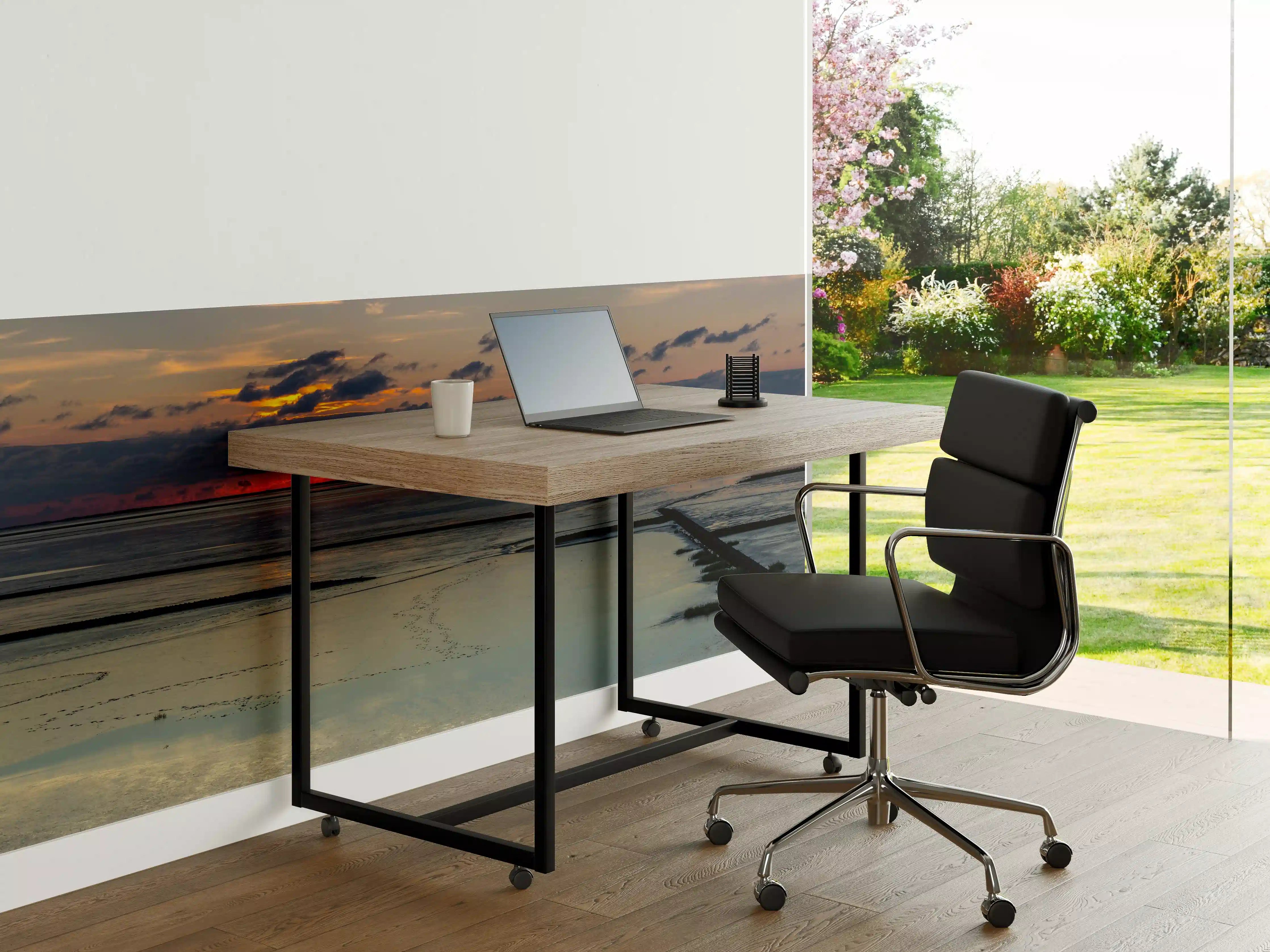 Büro Wandgestaltung - Sonnenuntergang über ruhigem Wasser
