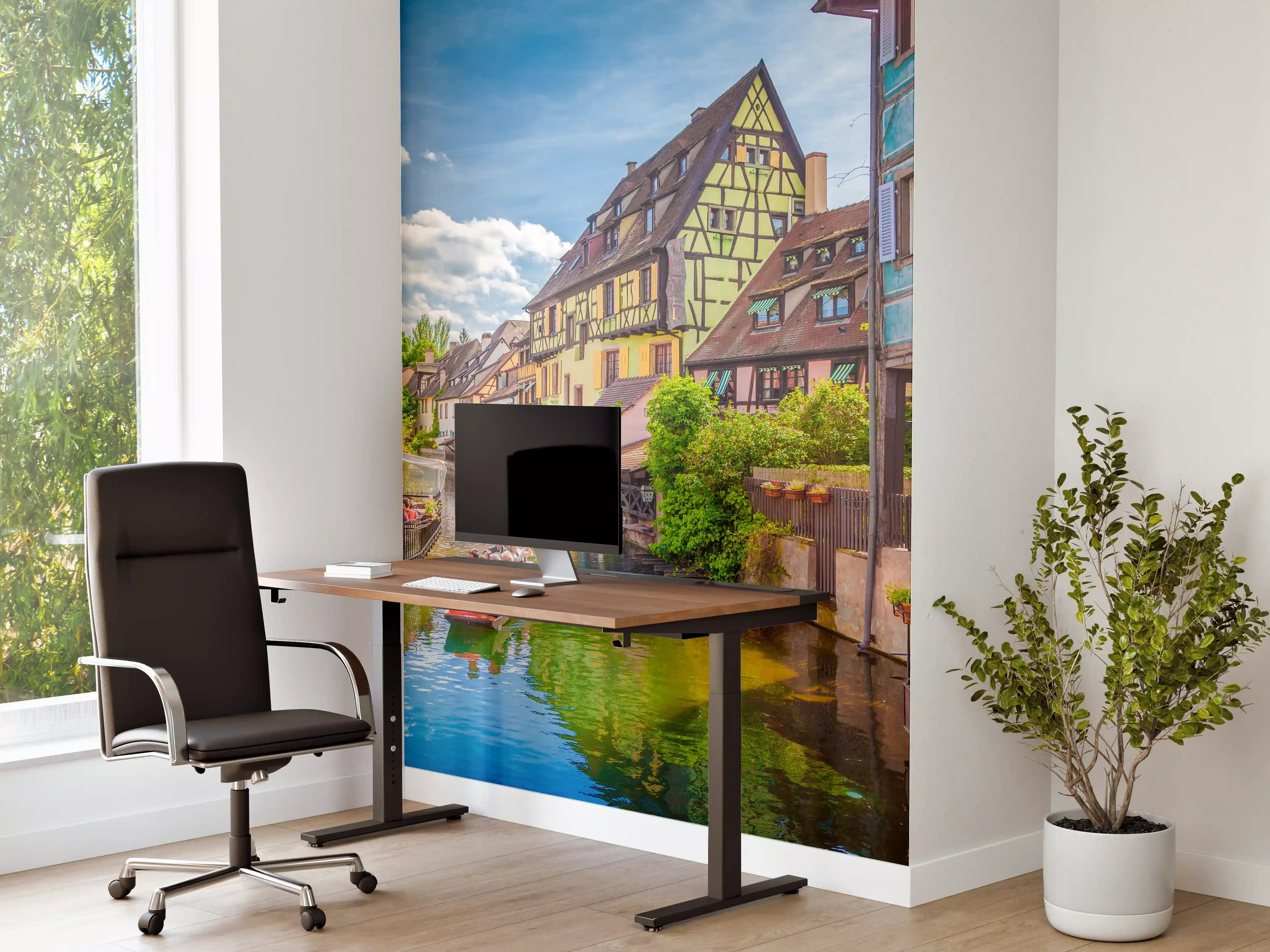 Büro Wandgestaltung - Sonnige Bootstour Colmar