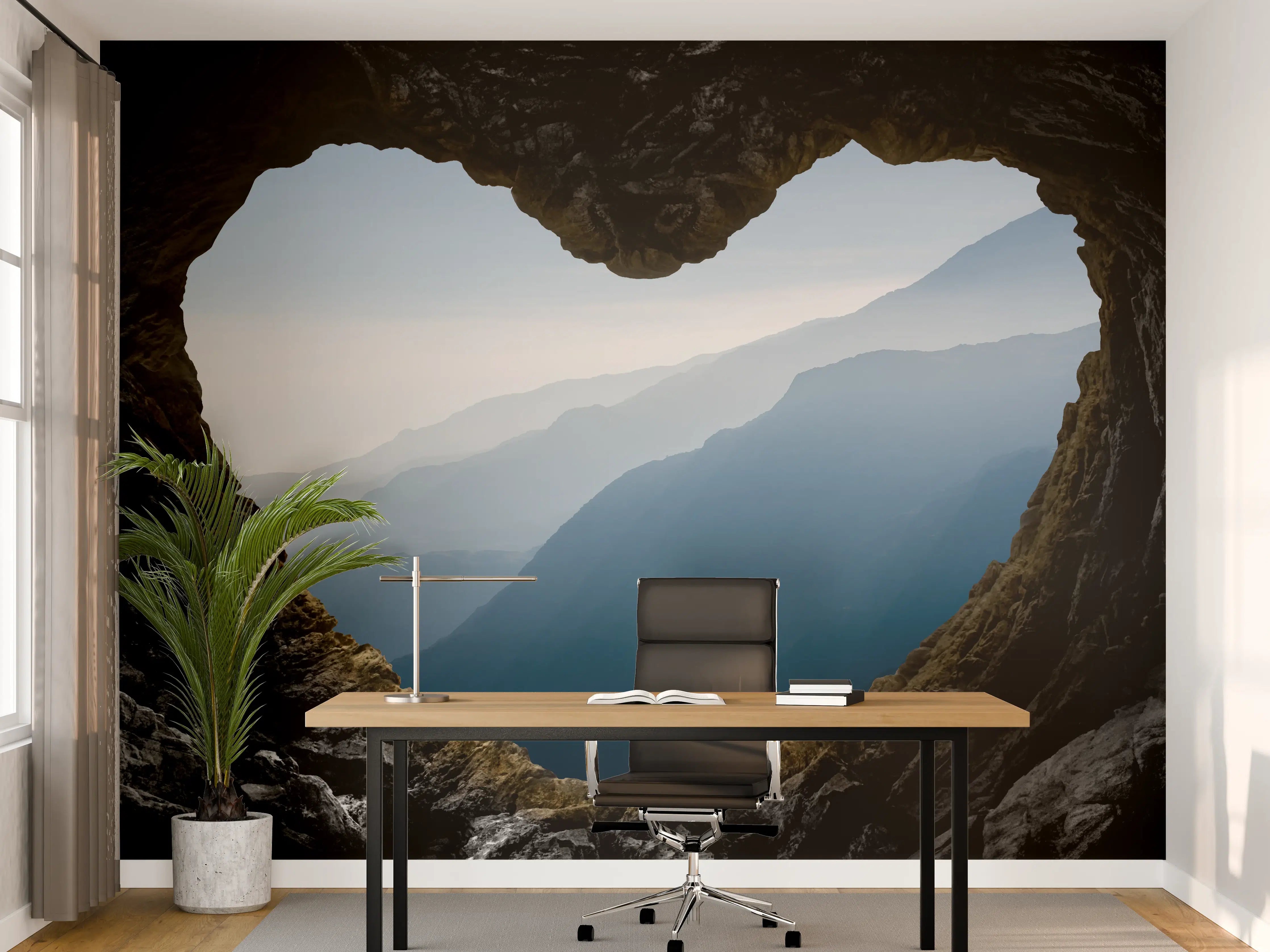 Büro Wandgestaltung - Spektakuläre und mystische Gebirgsschicht