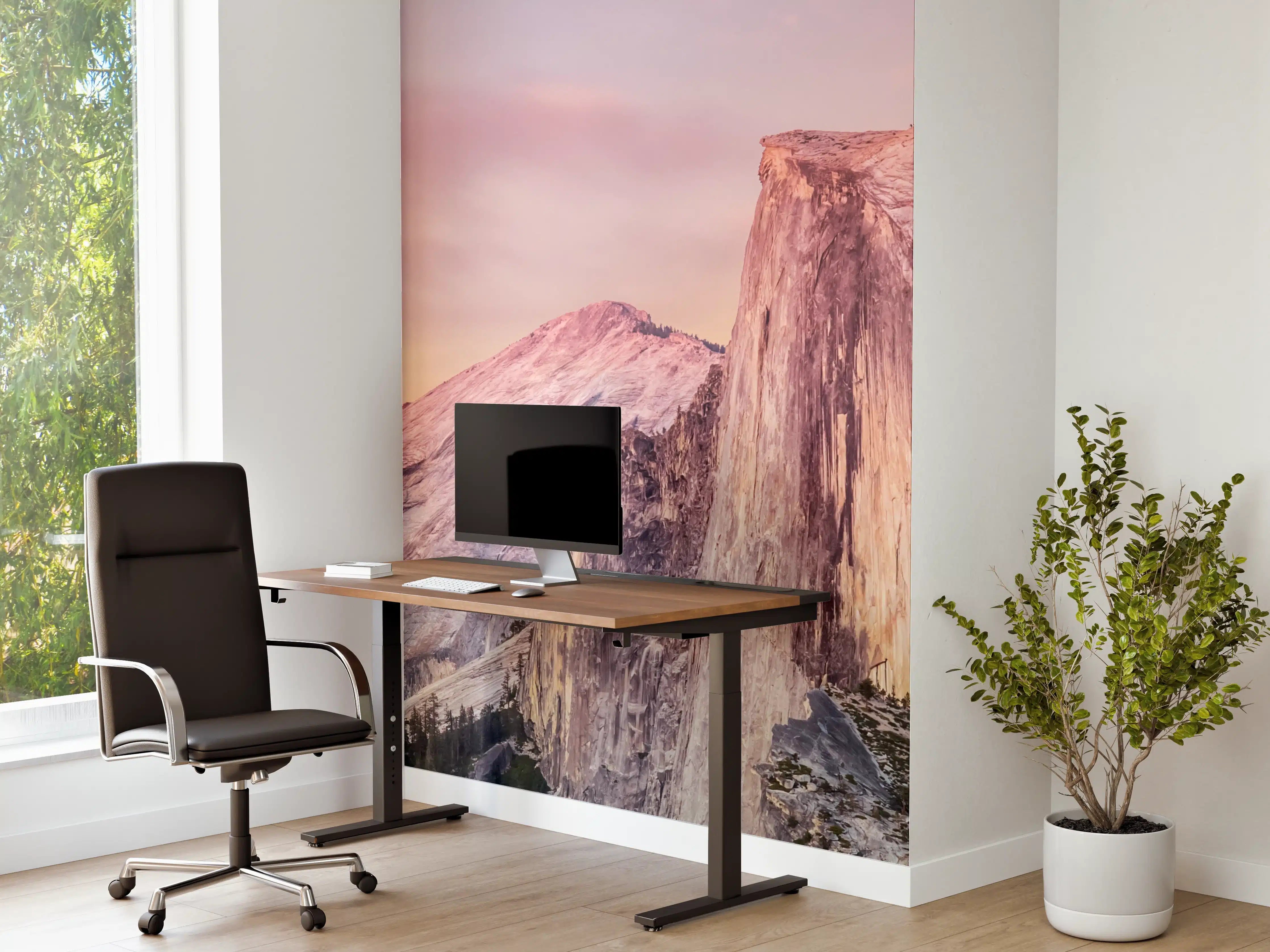 Büro Wandgestaltung - Spektakulärer Berggipfel bei Sonnenuntergang
