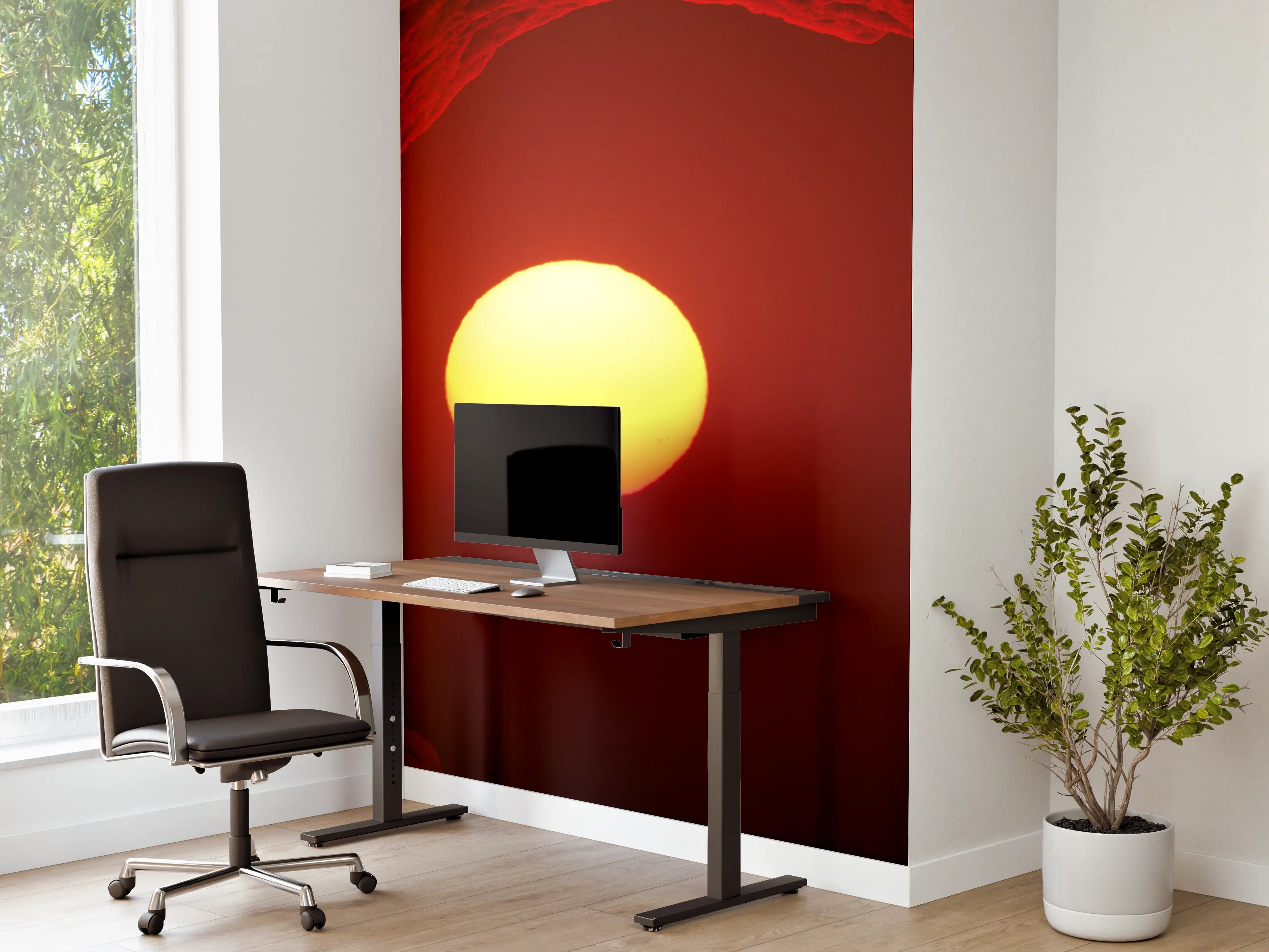 Büro Wandgestaltung - Spektakuläres Sonnenuntergangsszenario