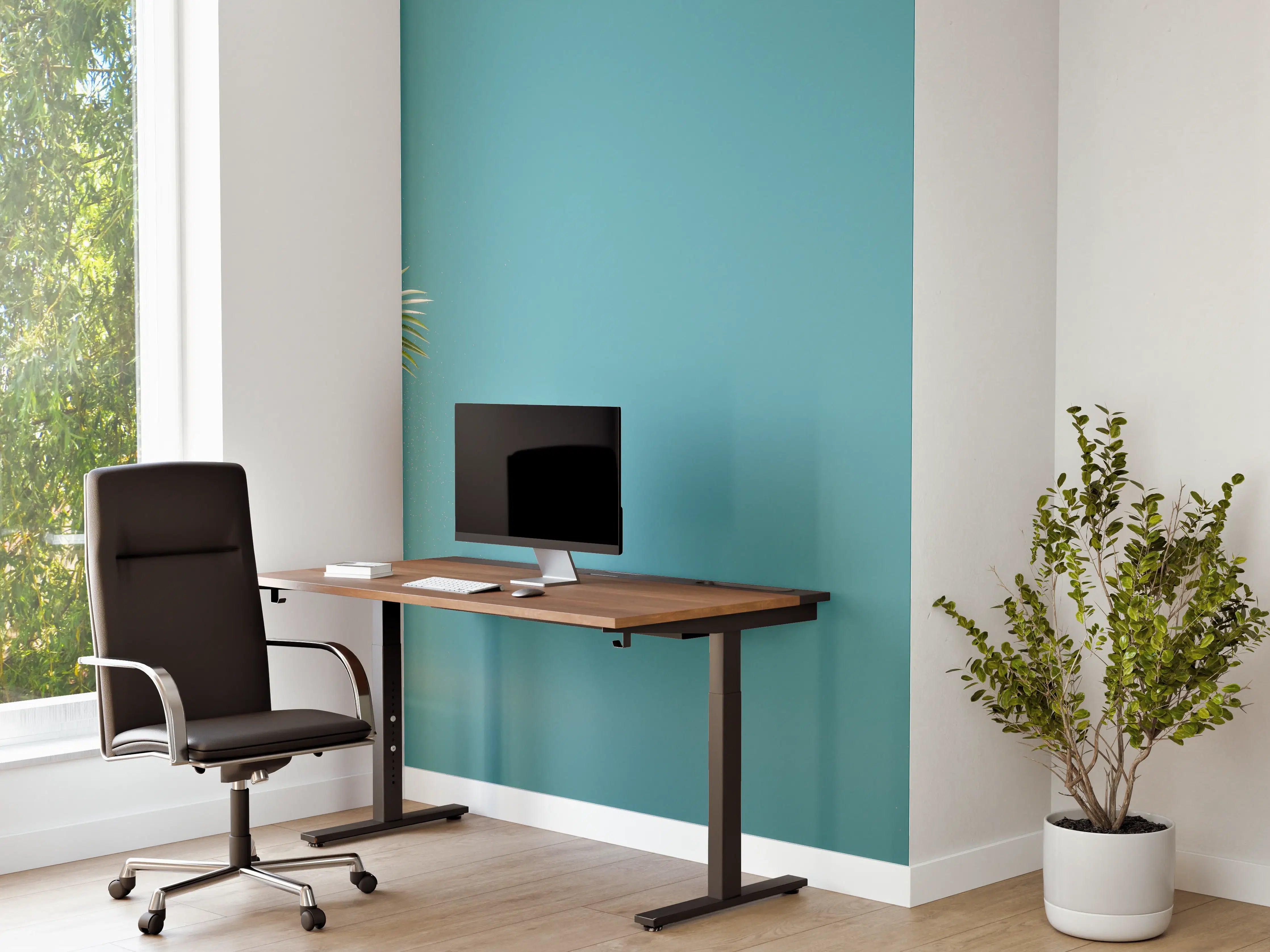 Büro Wandgestaltung - Spielzeugauto mit Reisegepäck - blauer Hintergrund