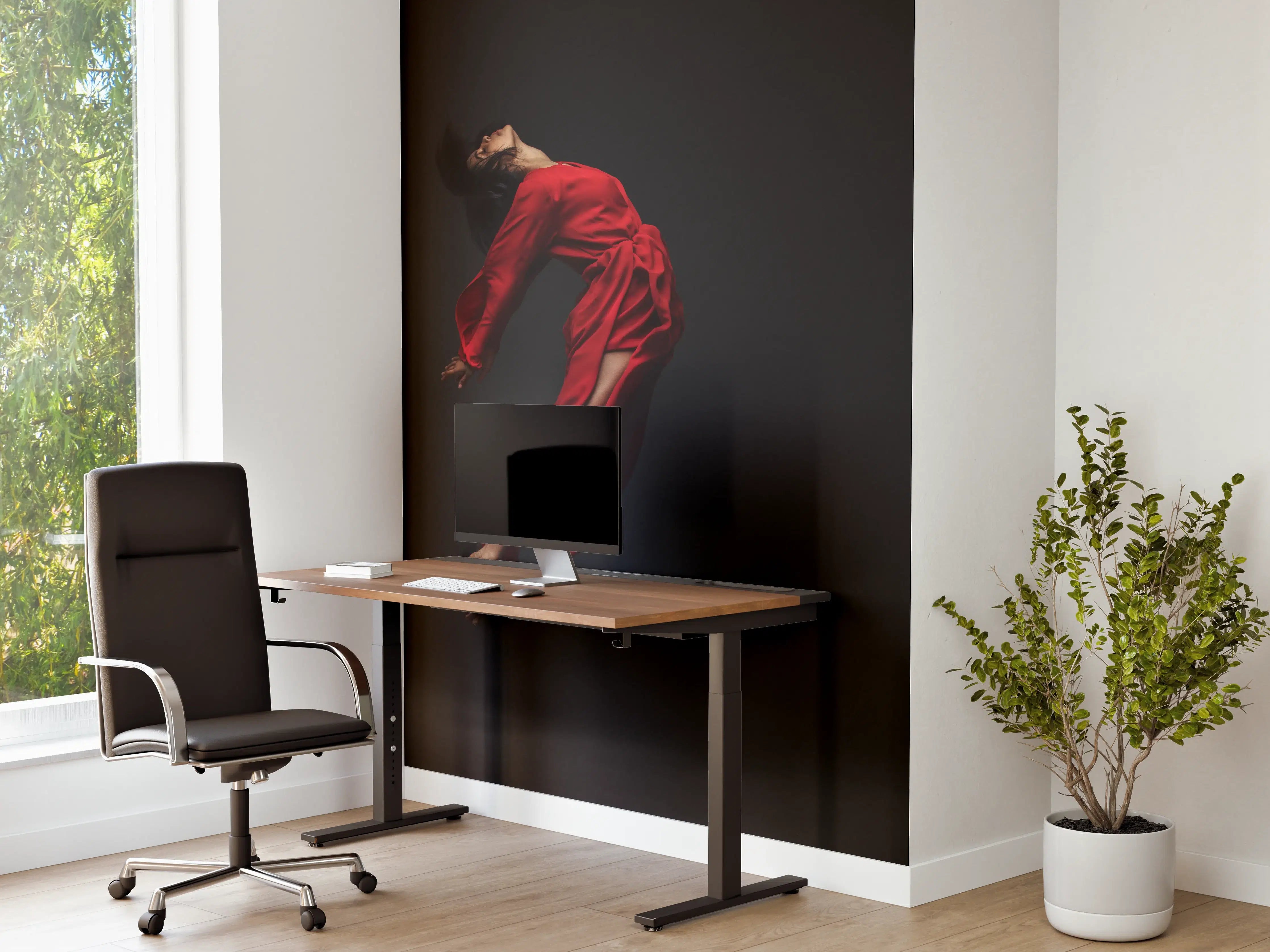 Büro Wandgestaltung - Springende Zeitgenössische Tänzerin