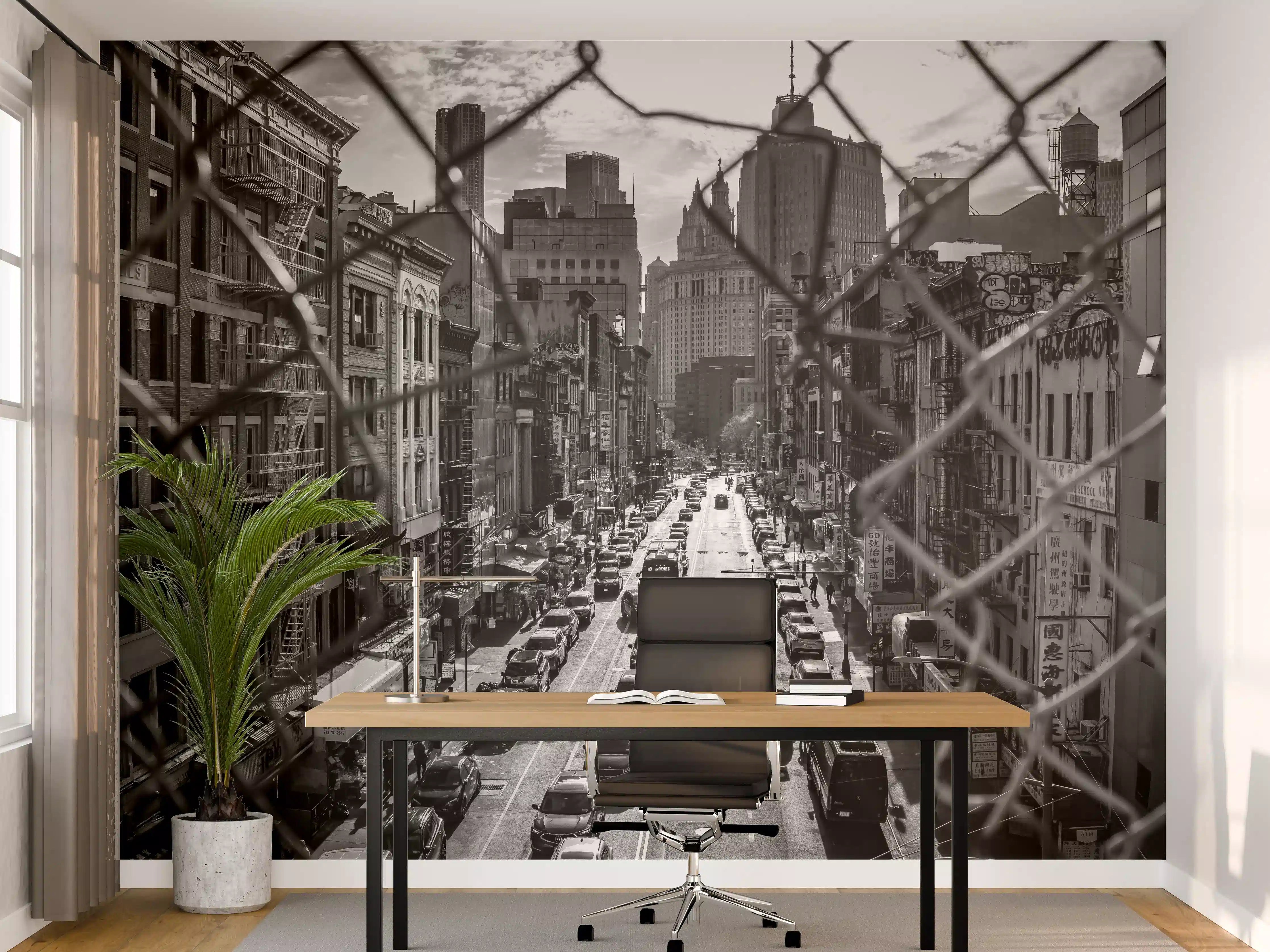 Büro Wandgestaltung - Stadtbild - China Town, New York