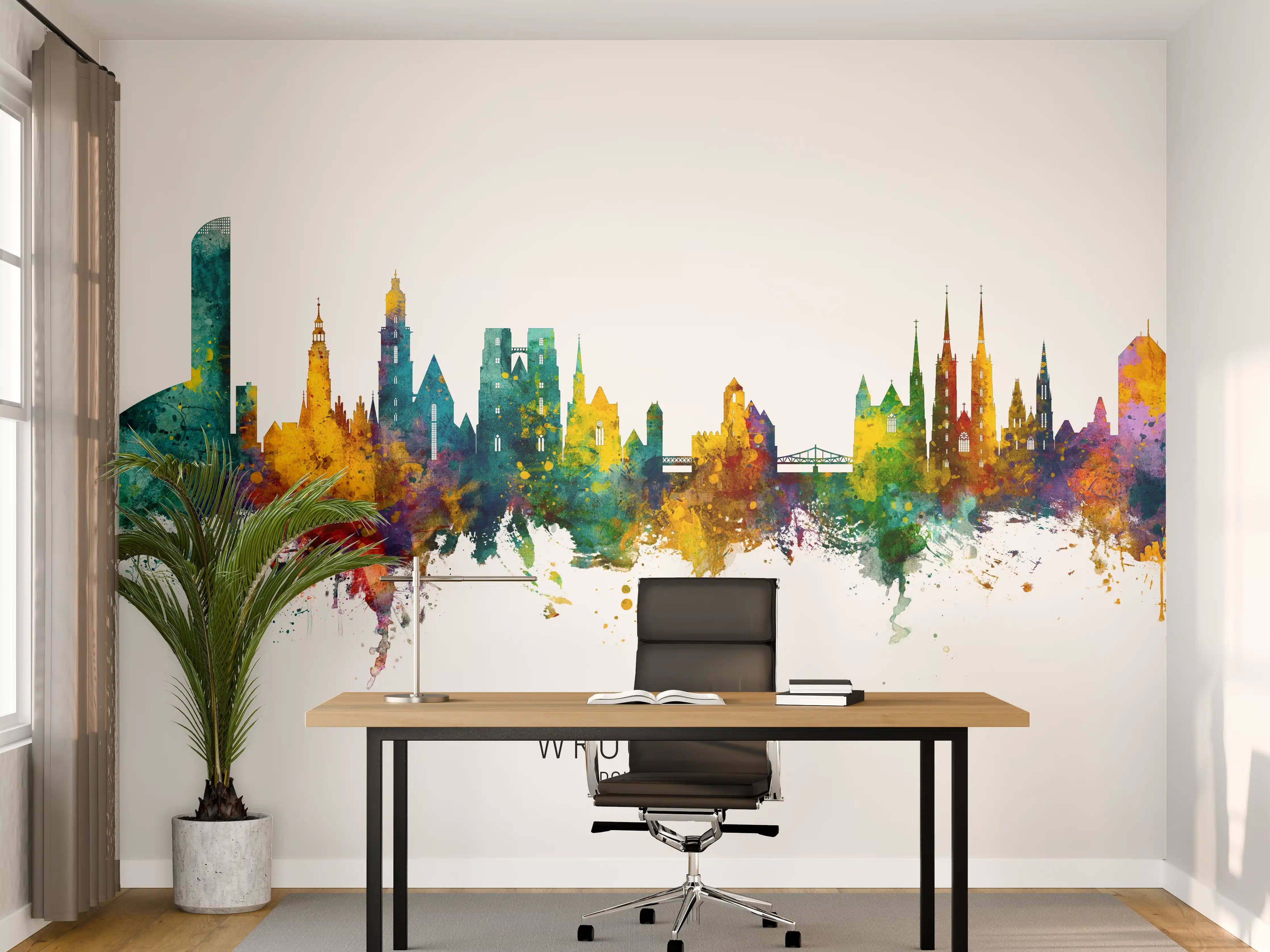Büro Wandgestaltung - Stadtbild - Wroclaw, Polen