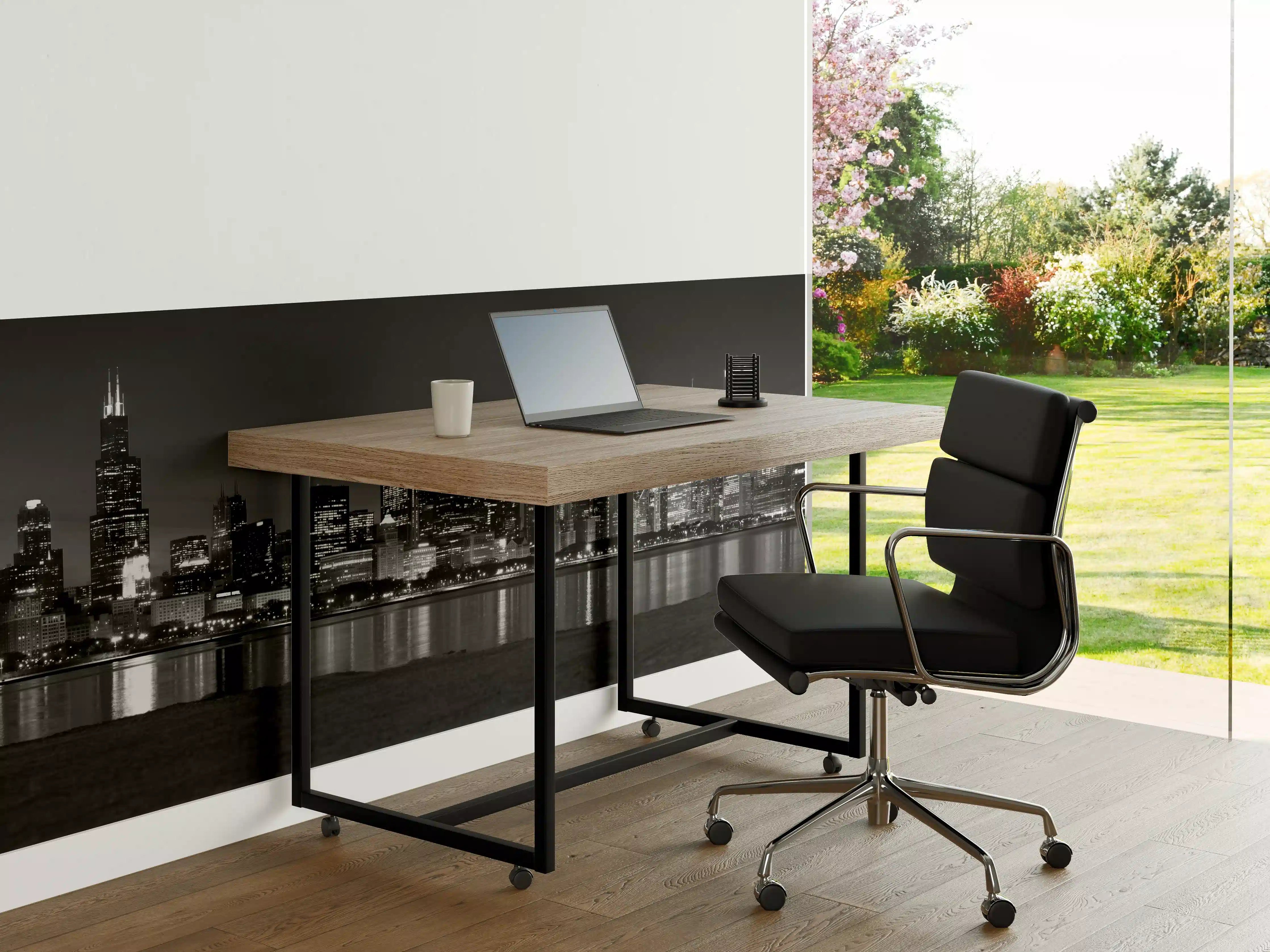 Büro Wandgestaltung - Städtische Skyline bei Nacht