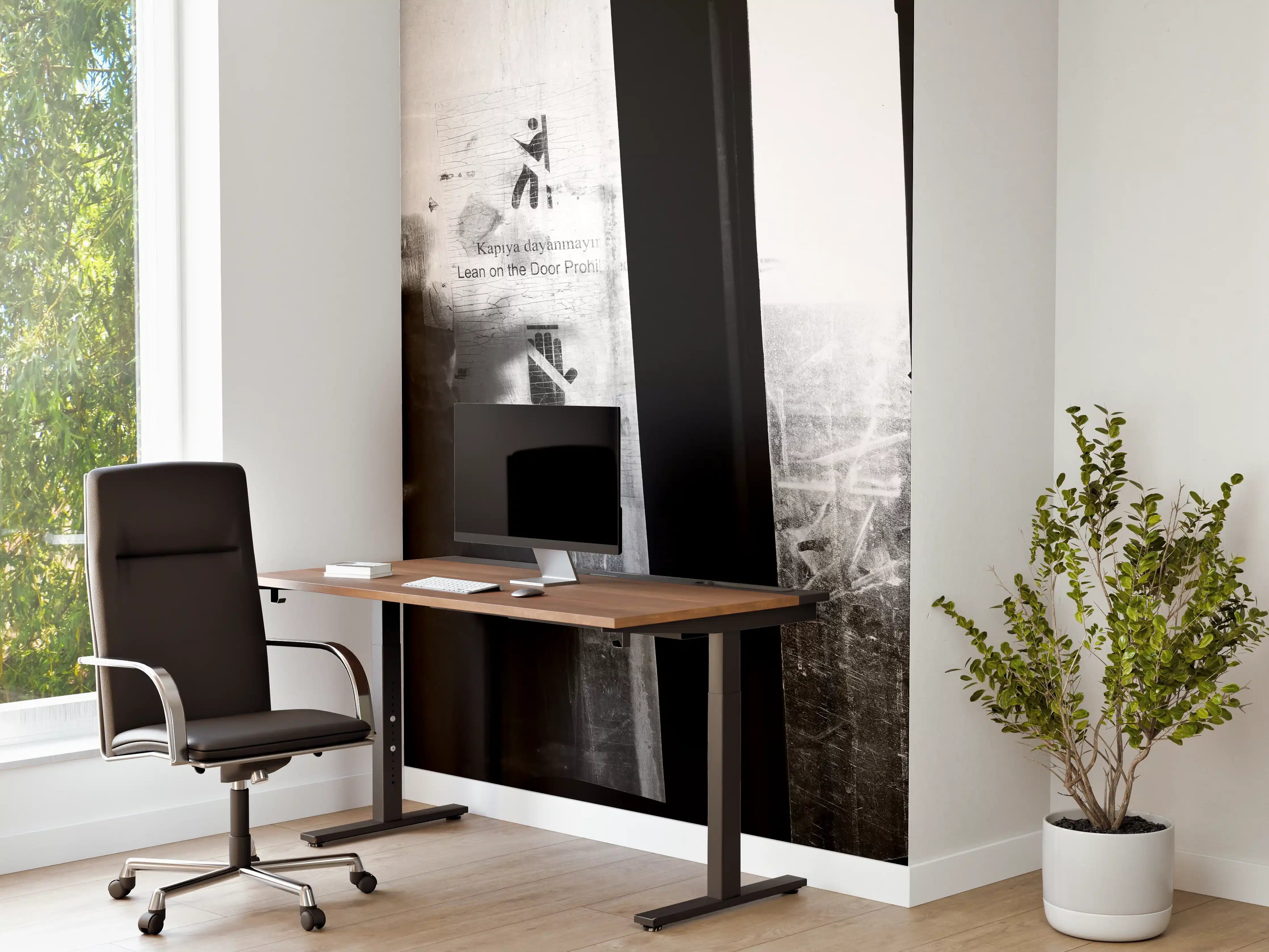 Büro Wandgestaltung - Städtisches Bild mit Silhouetten