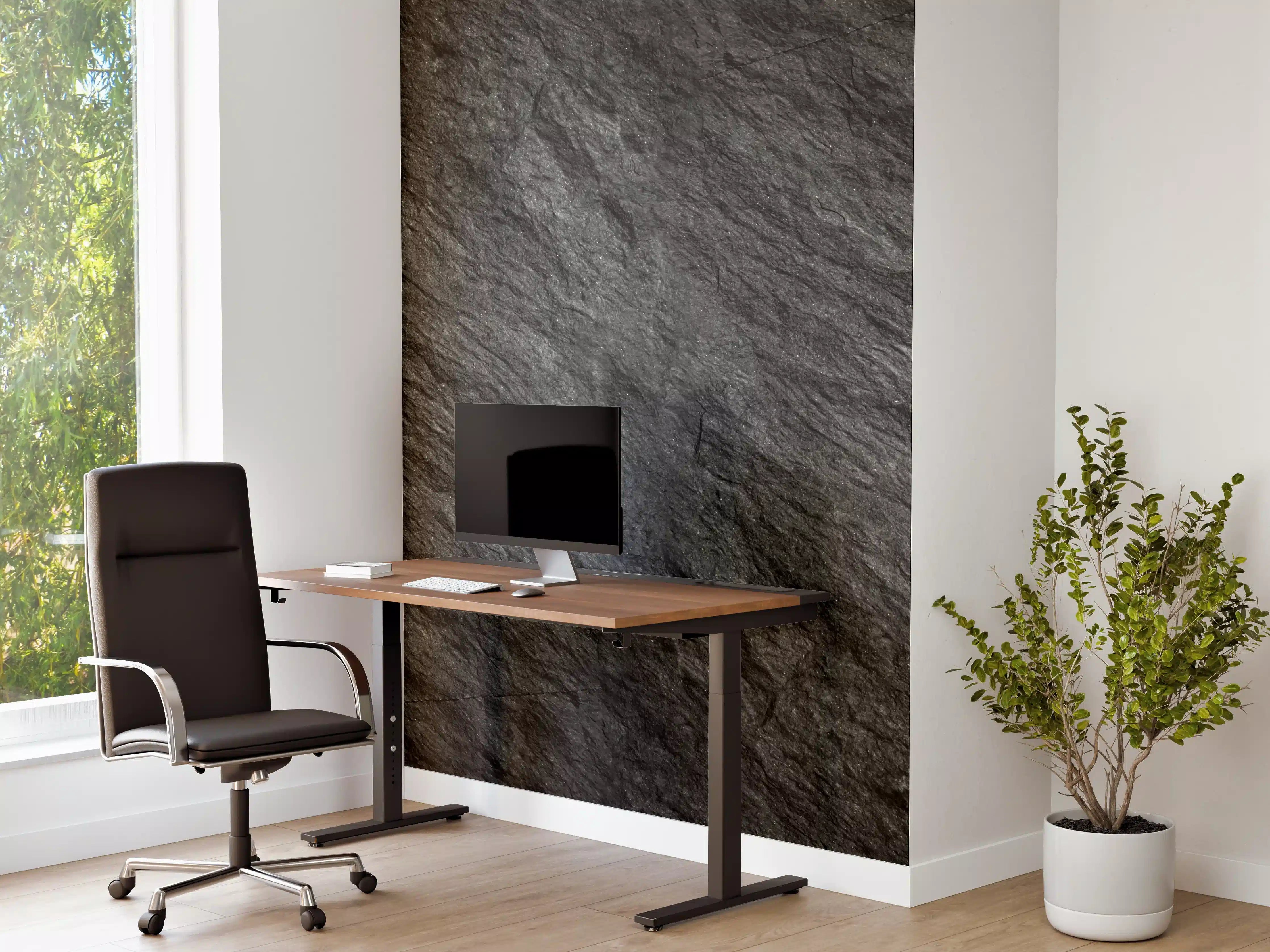 Büro Wandgestaltung - Steintextur mit Rissen