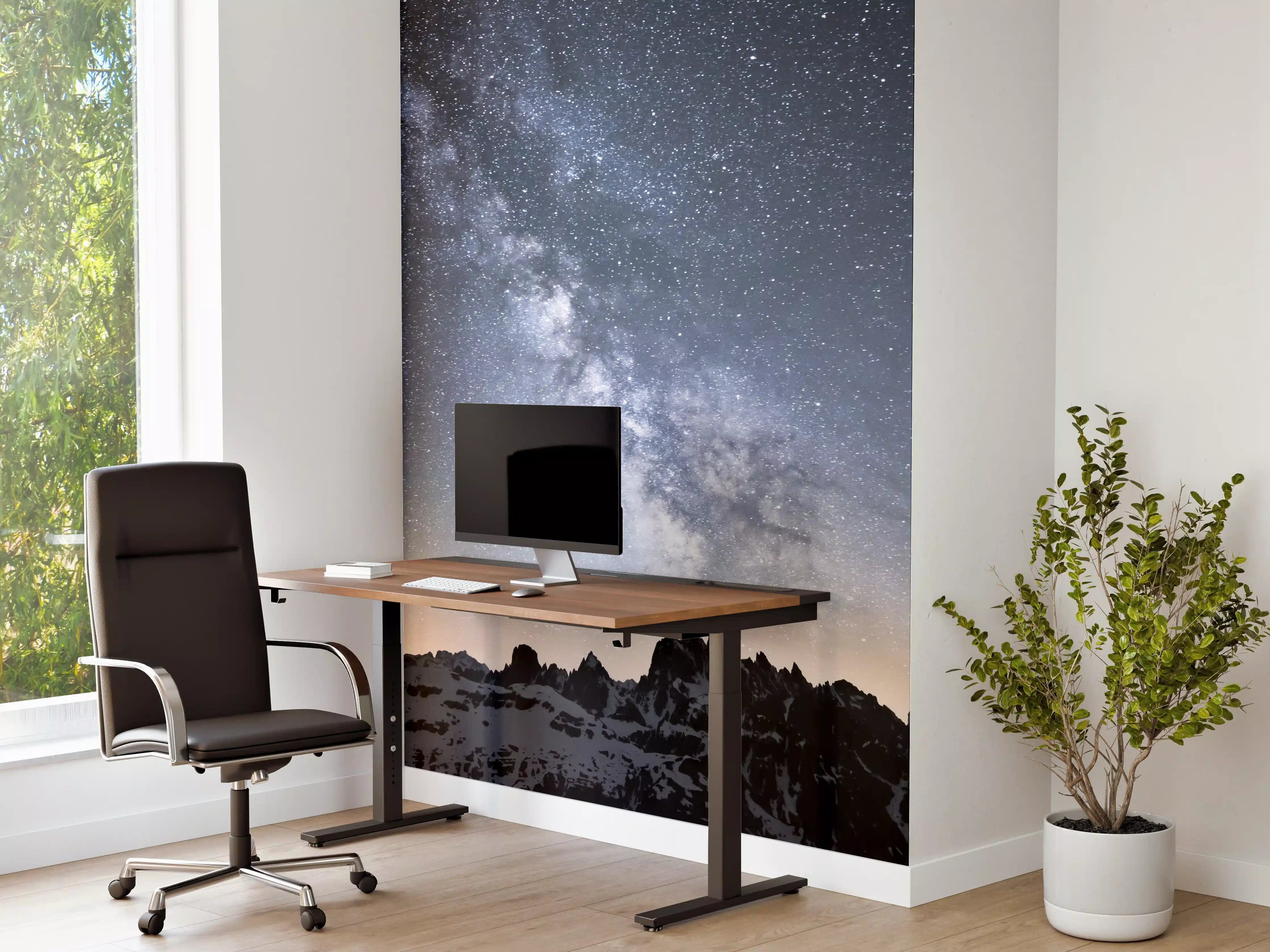 Büro Wandgestaltung - Sterne über Schneebergen