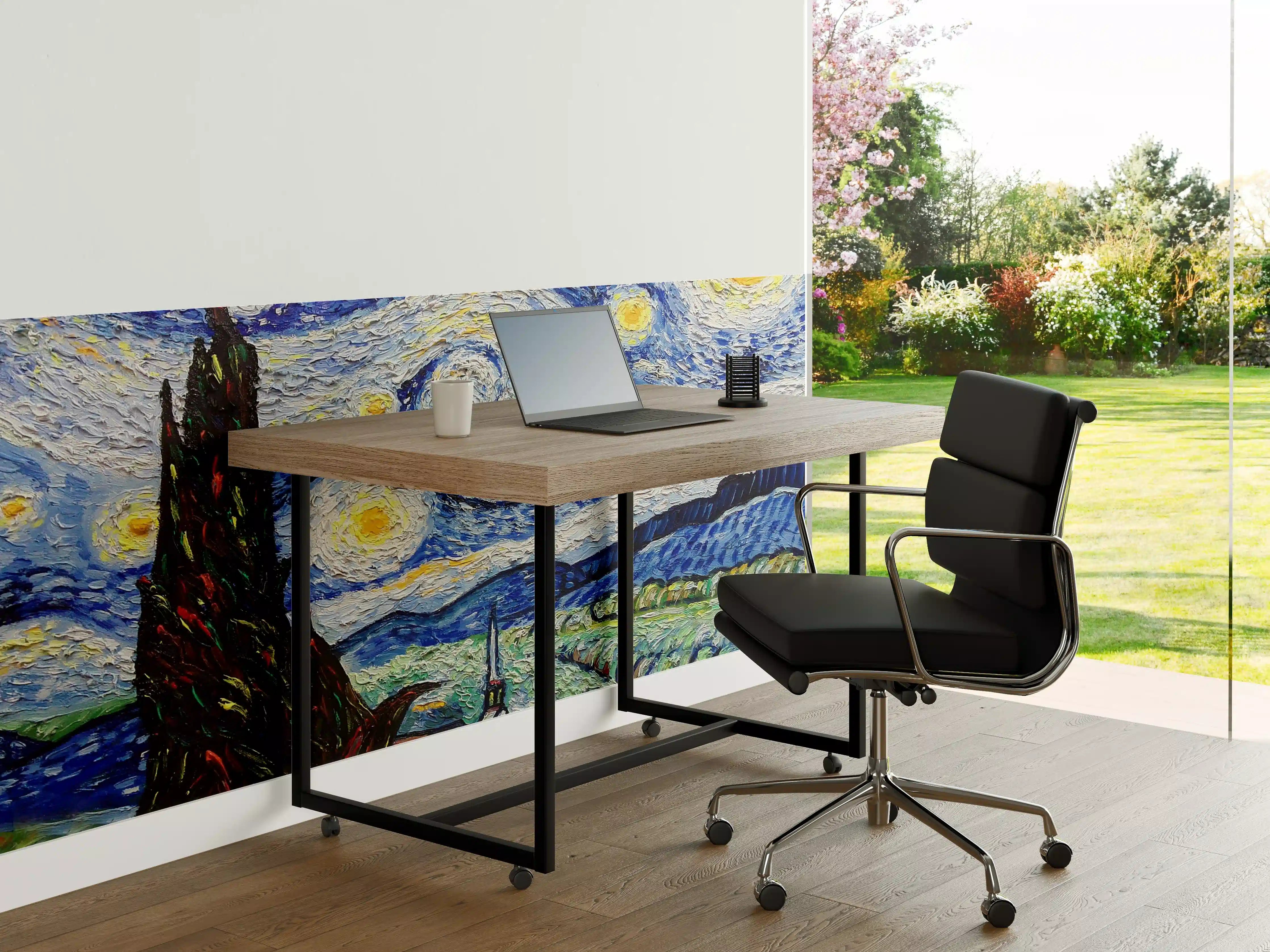Büro Wandgestaltung - Sternenklare Heilige Nacht Kunstwerk