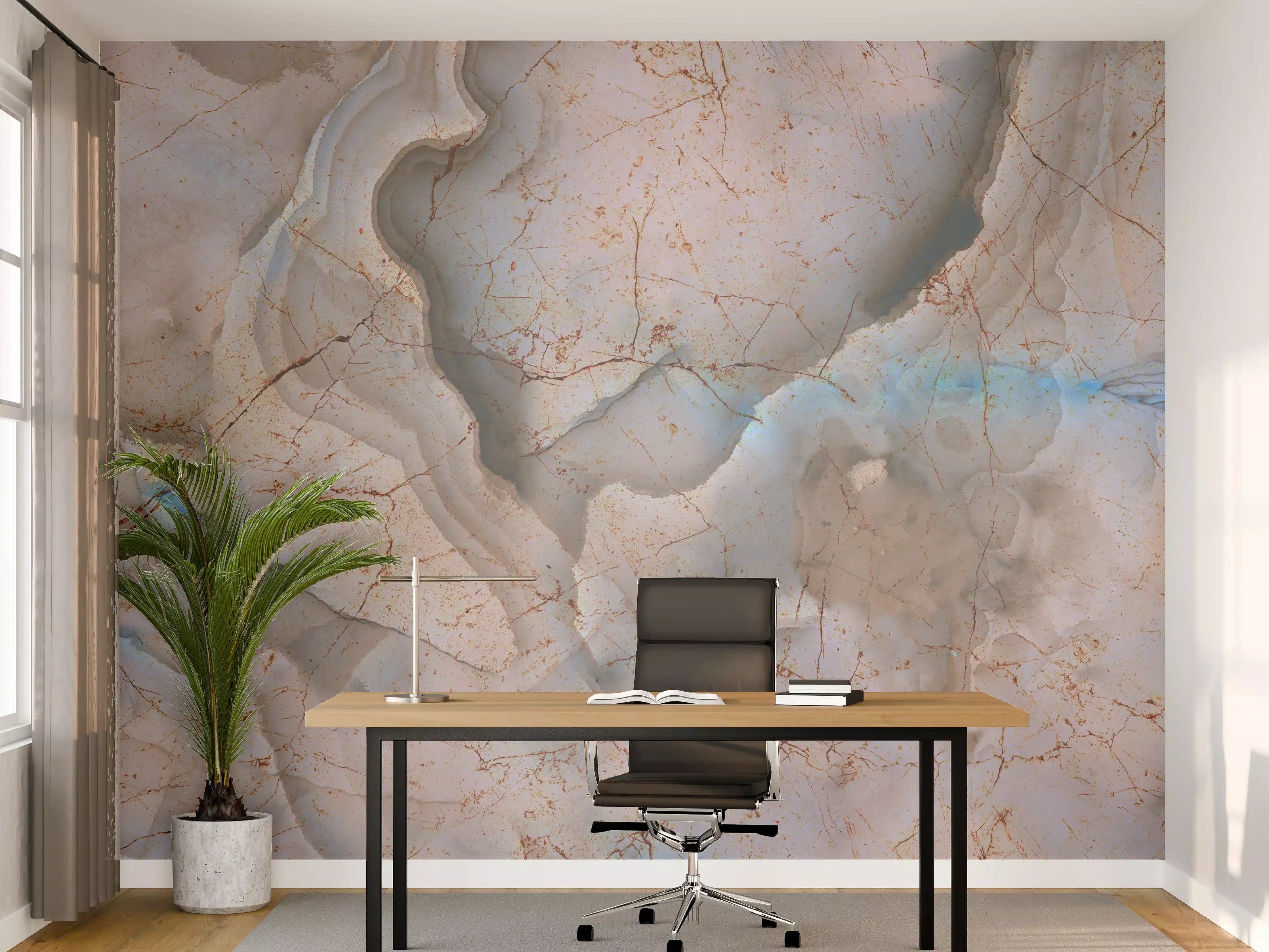 Büro Wandgestaltung - Stilvolle Marmor Mischung