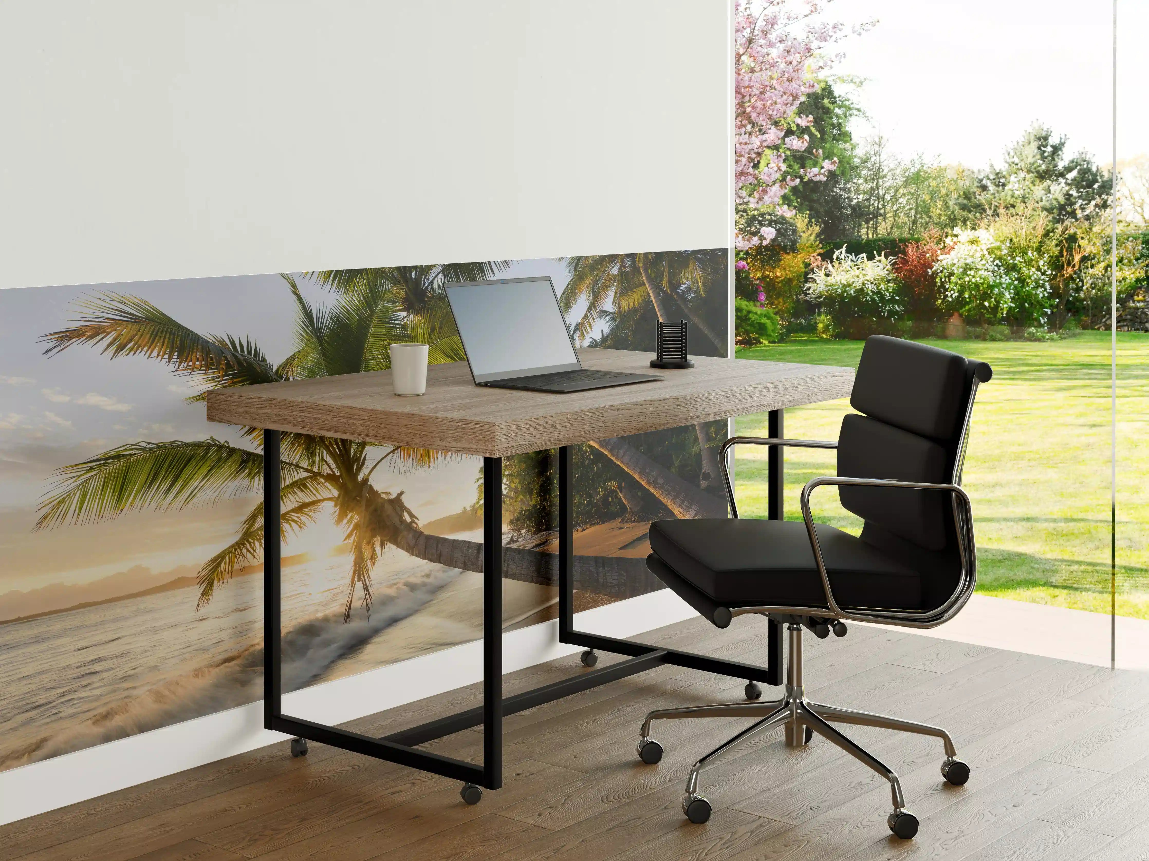 Büro Wandgestaltung - Strand in der Karibik bei Sonnenuntergang