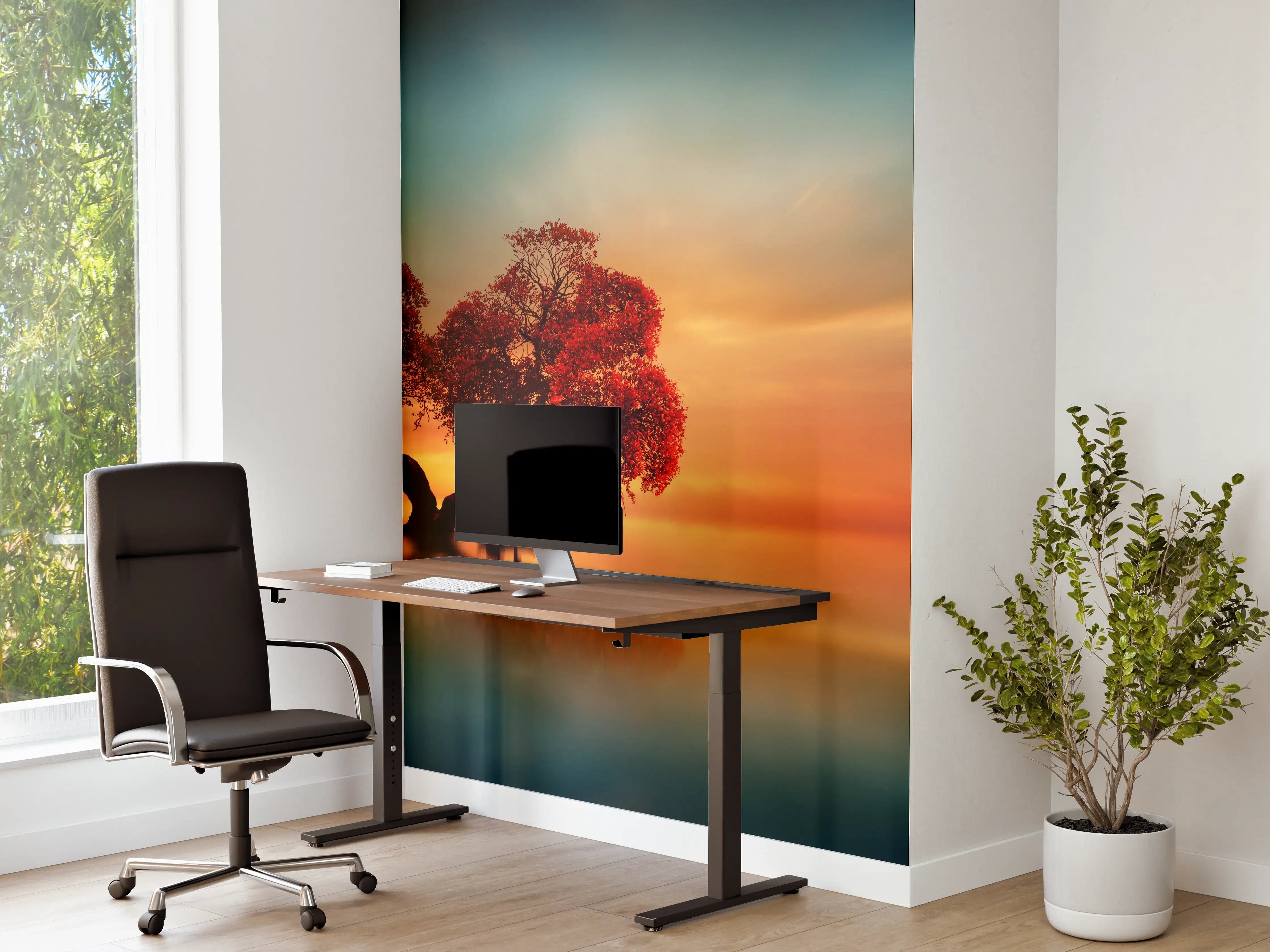 Büro Wandgestaltung - Surreale Fischer-Szenerie