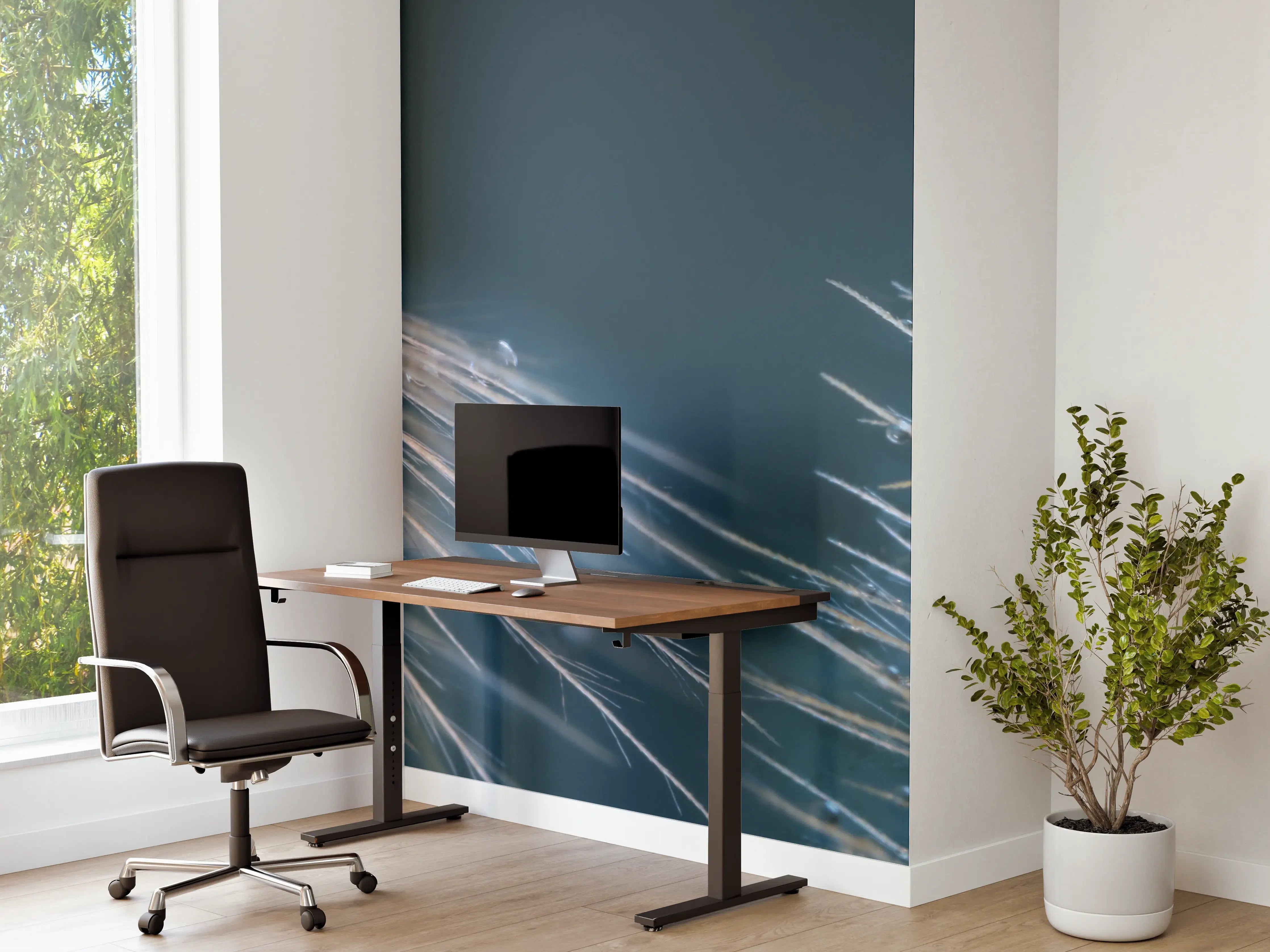 Büro Wandgestaltung - Tau mit Wassertröpfchen im Detail