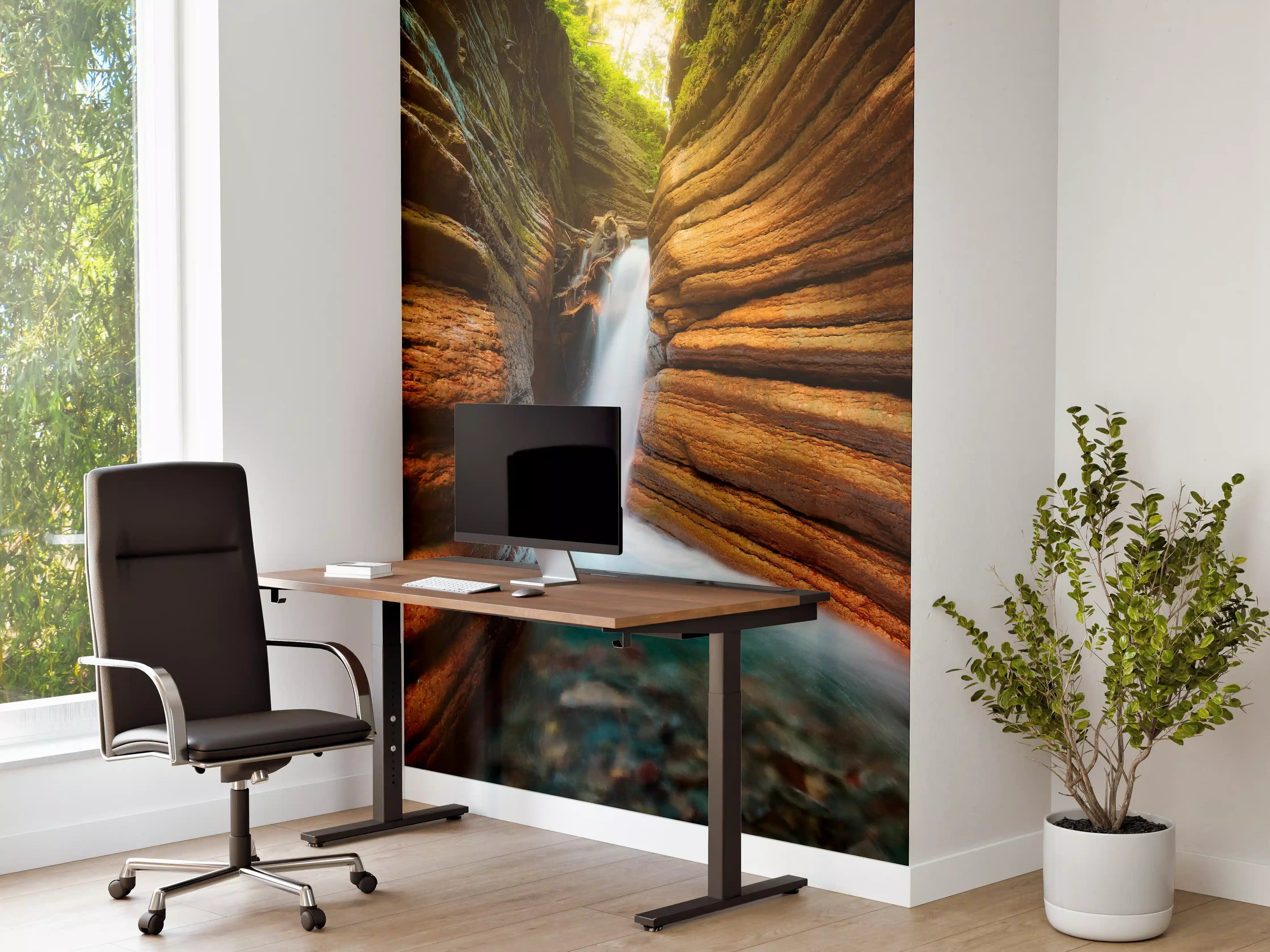 Büro Wandgestaltung - Tauglebach Klamm Slot Canyon River in Austria