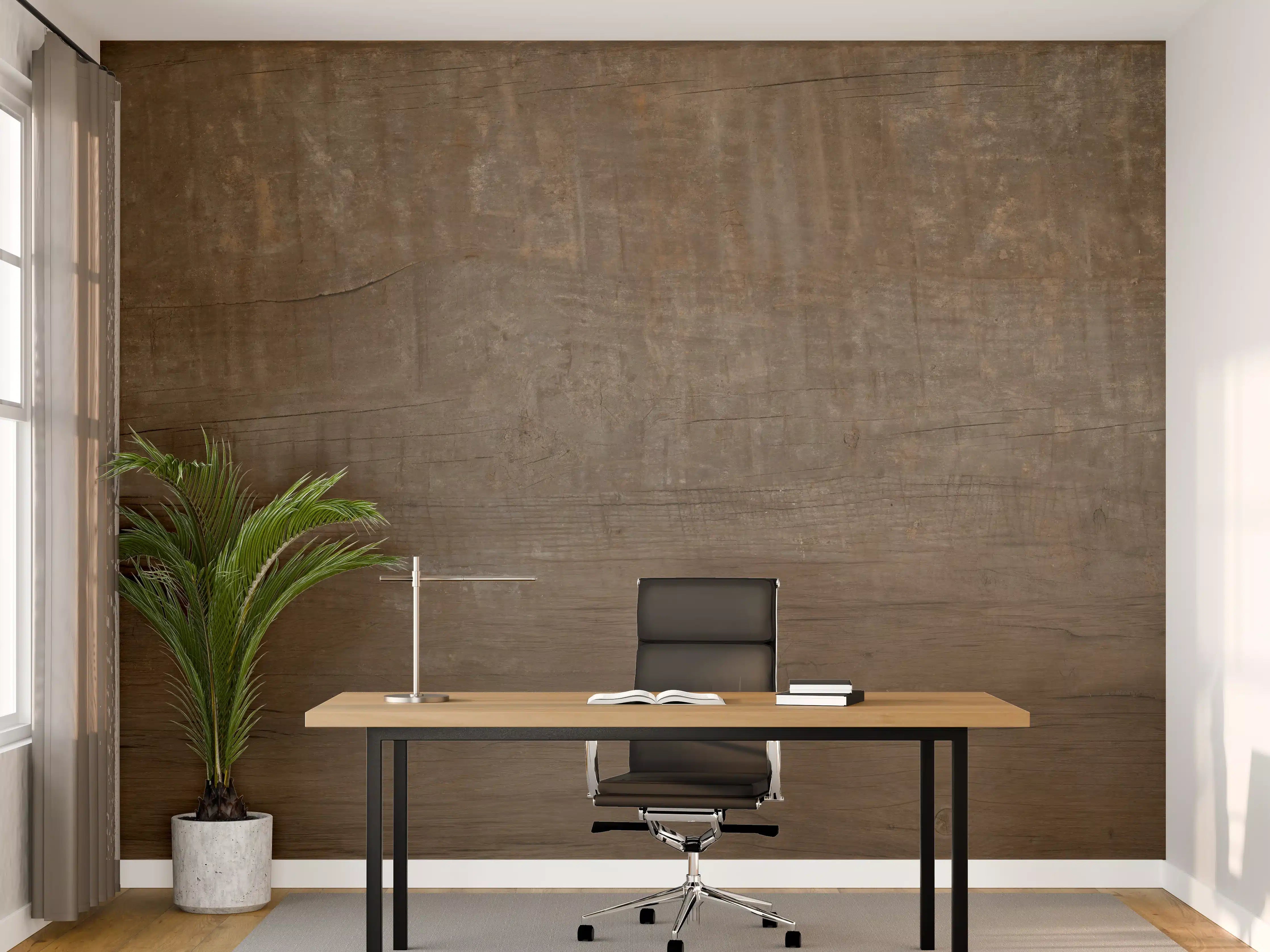 Büro Wandgestaltung - Textur mit natürlicher Holzstruktur