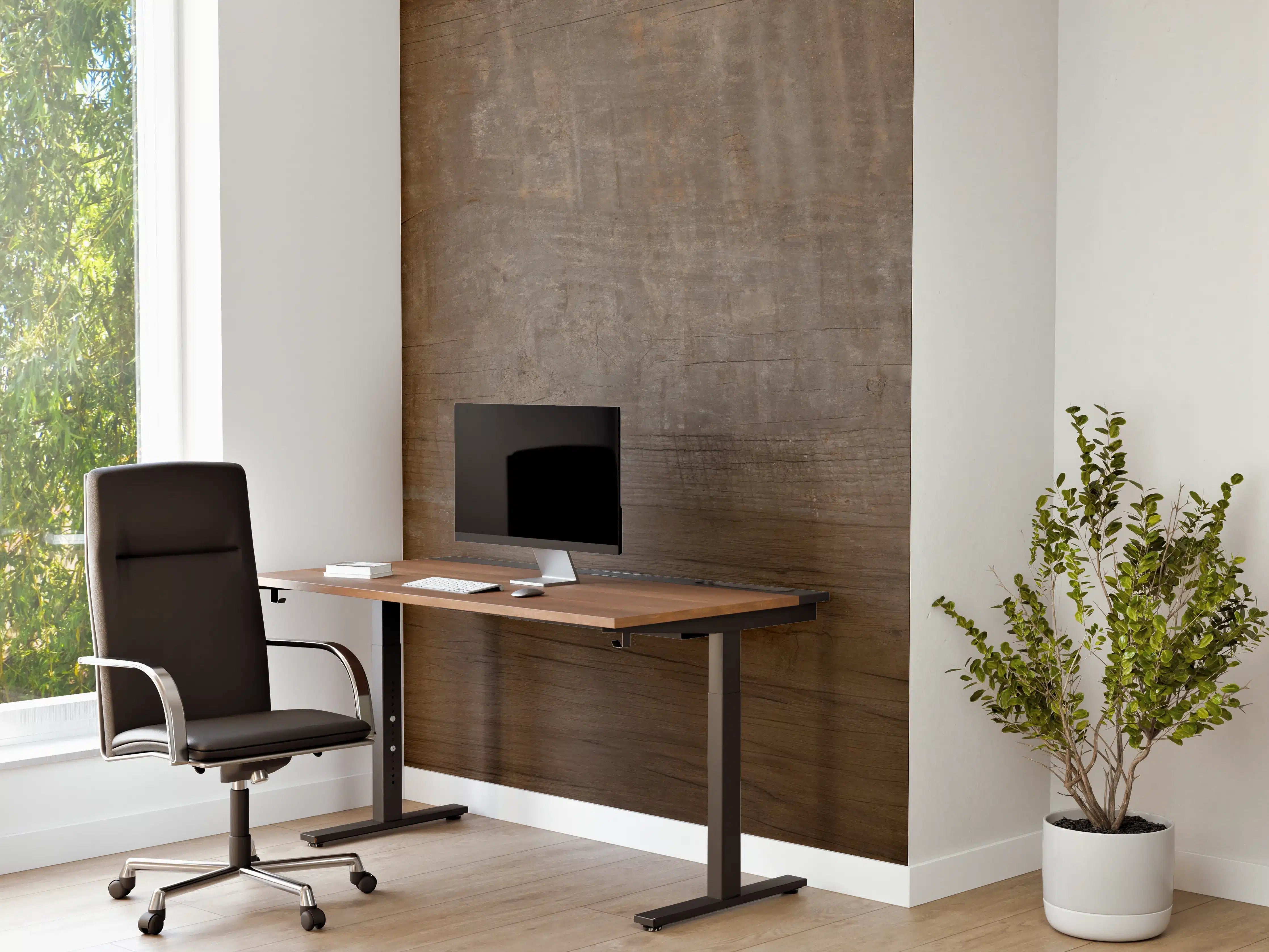 Büro Wandgestaltung - Textur mit natürlicher Holzstruktur