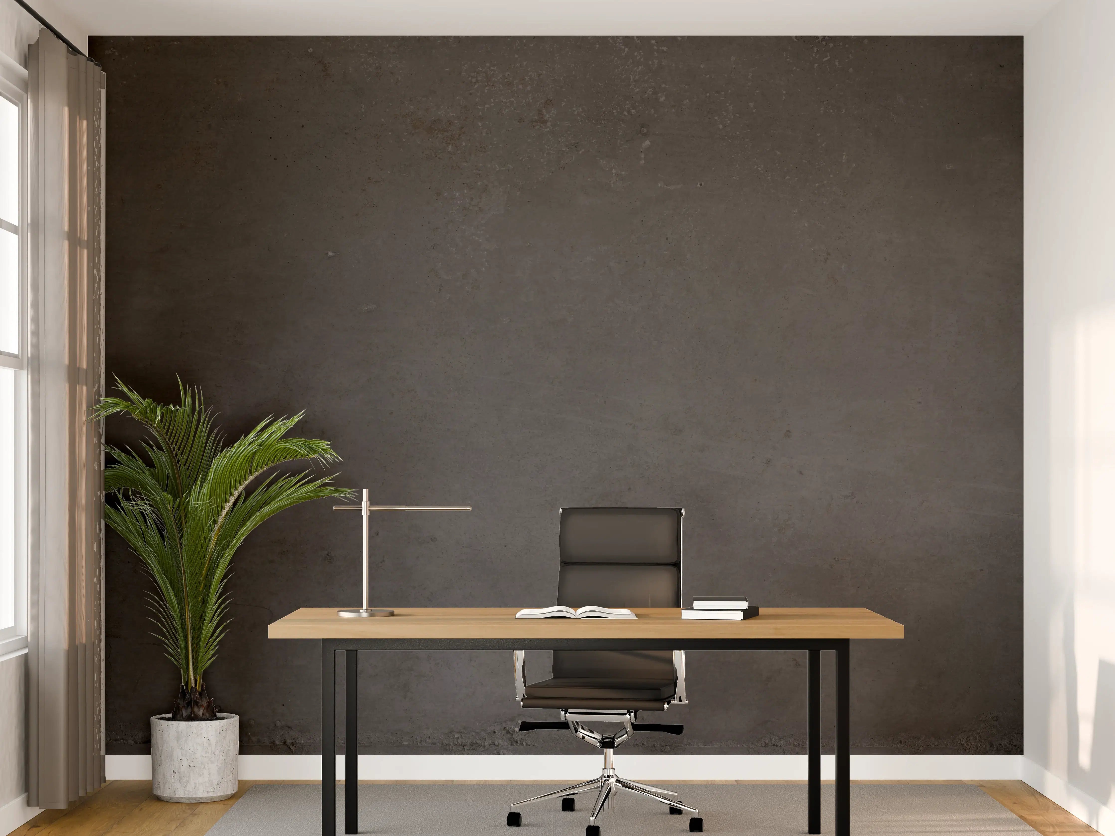 Büro Wandgestaltung - Textur von poliertem Beton