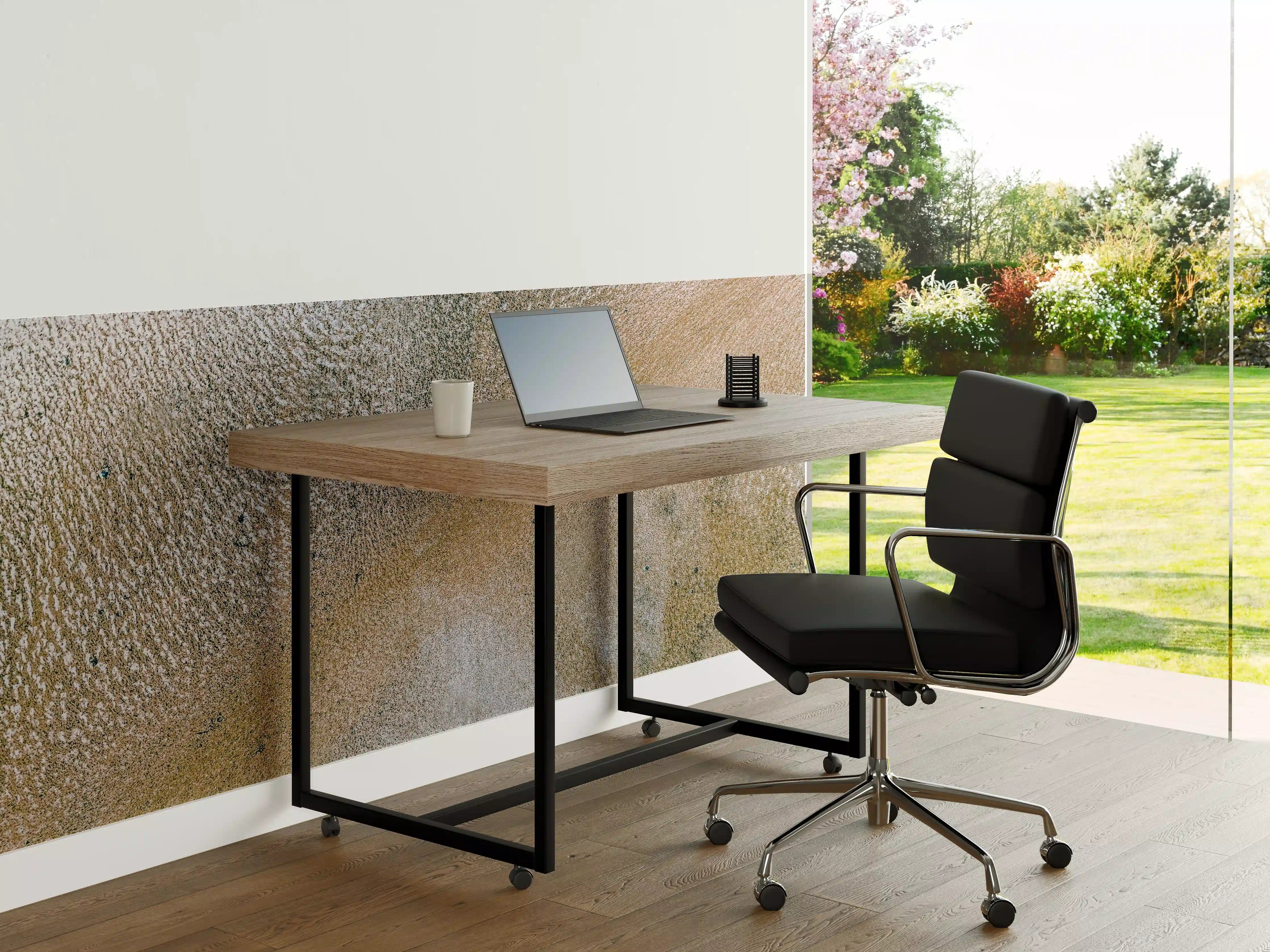 Büro Wandgestaltung - Texturierte Oberfläche in Erdtönen