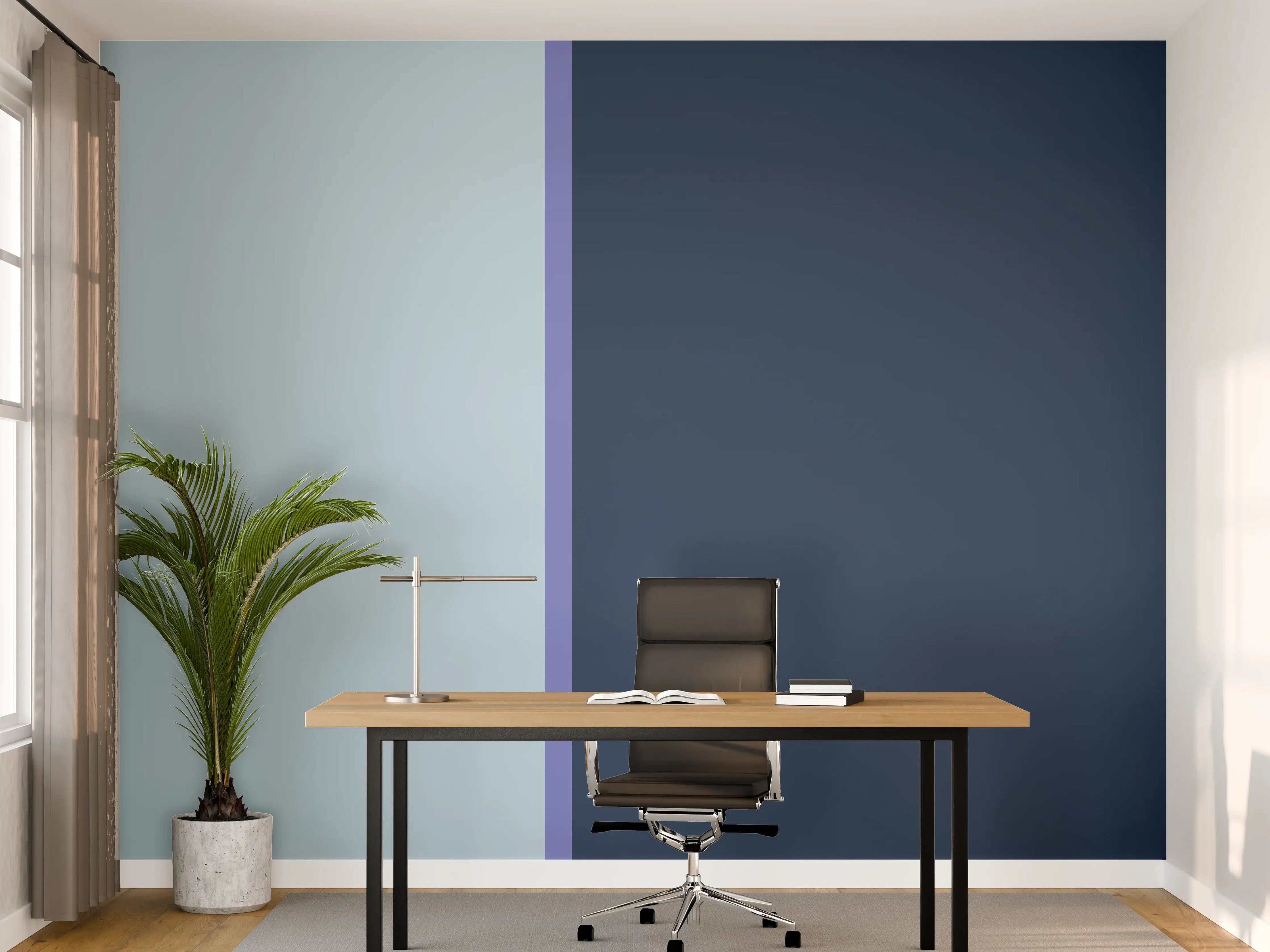 Büro Wandgestaltung - The Blues - Easy Vertical - Blueberry