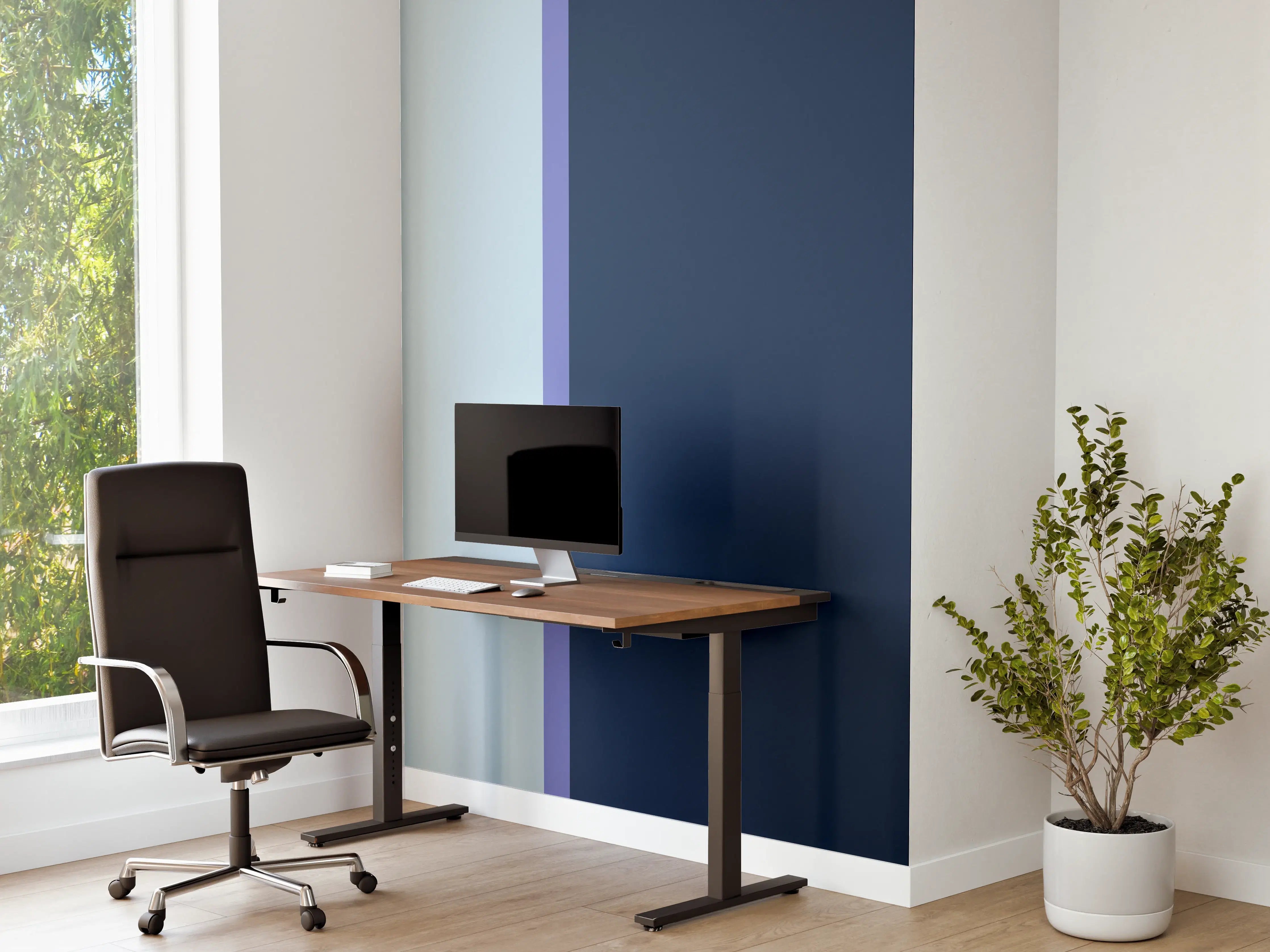 Büro Wandgestaltung - The Blues - Easy Vertical - Blueberry