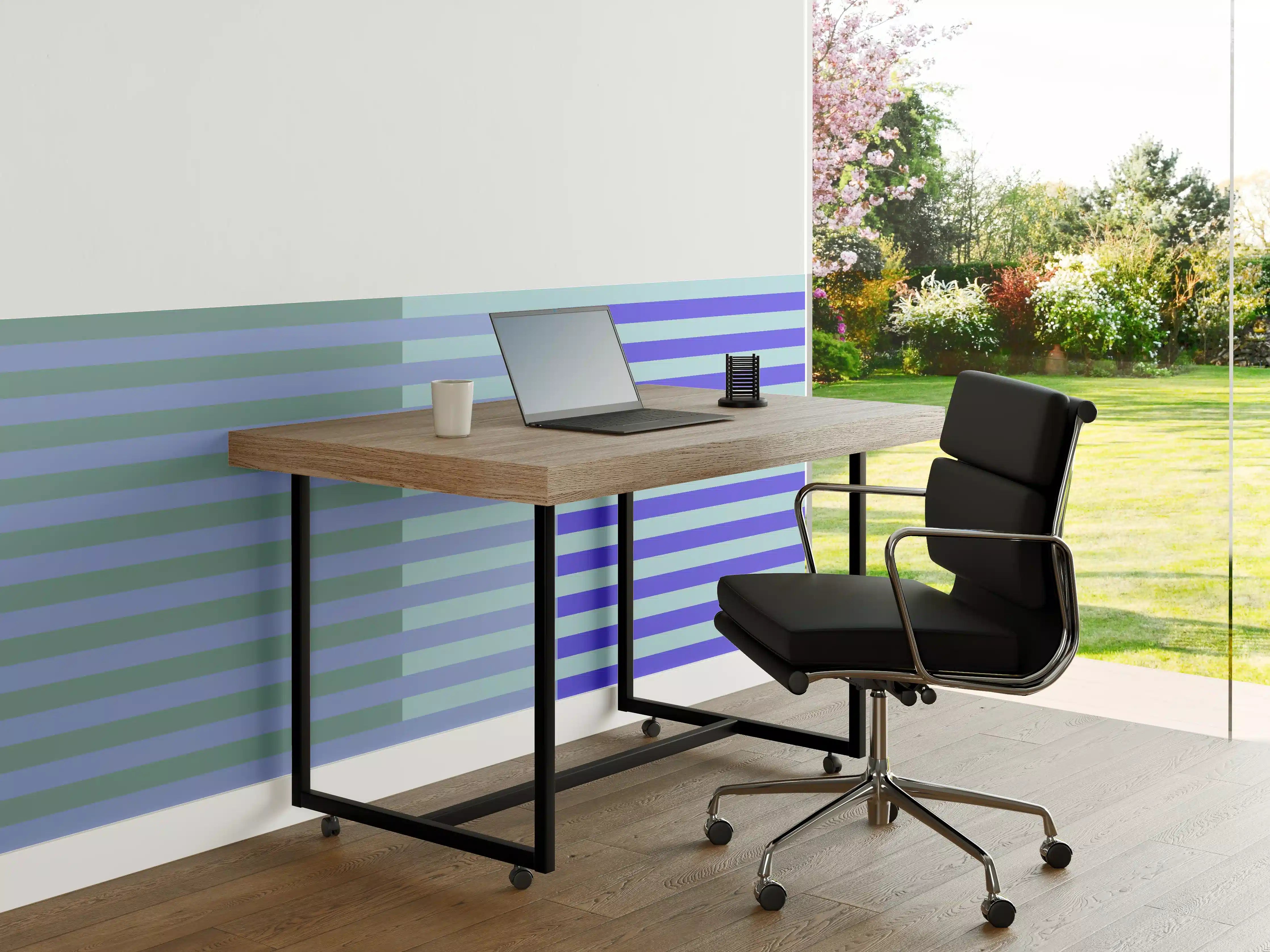 Büro Wandgestaltung - The Blues - Multy Stripes - Lavender