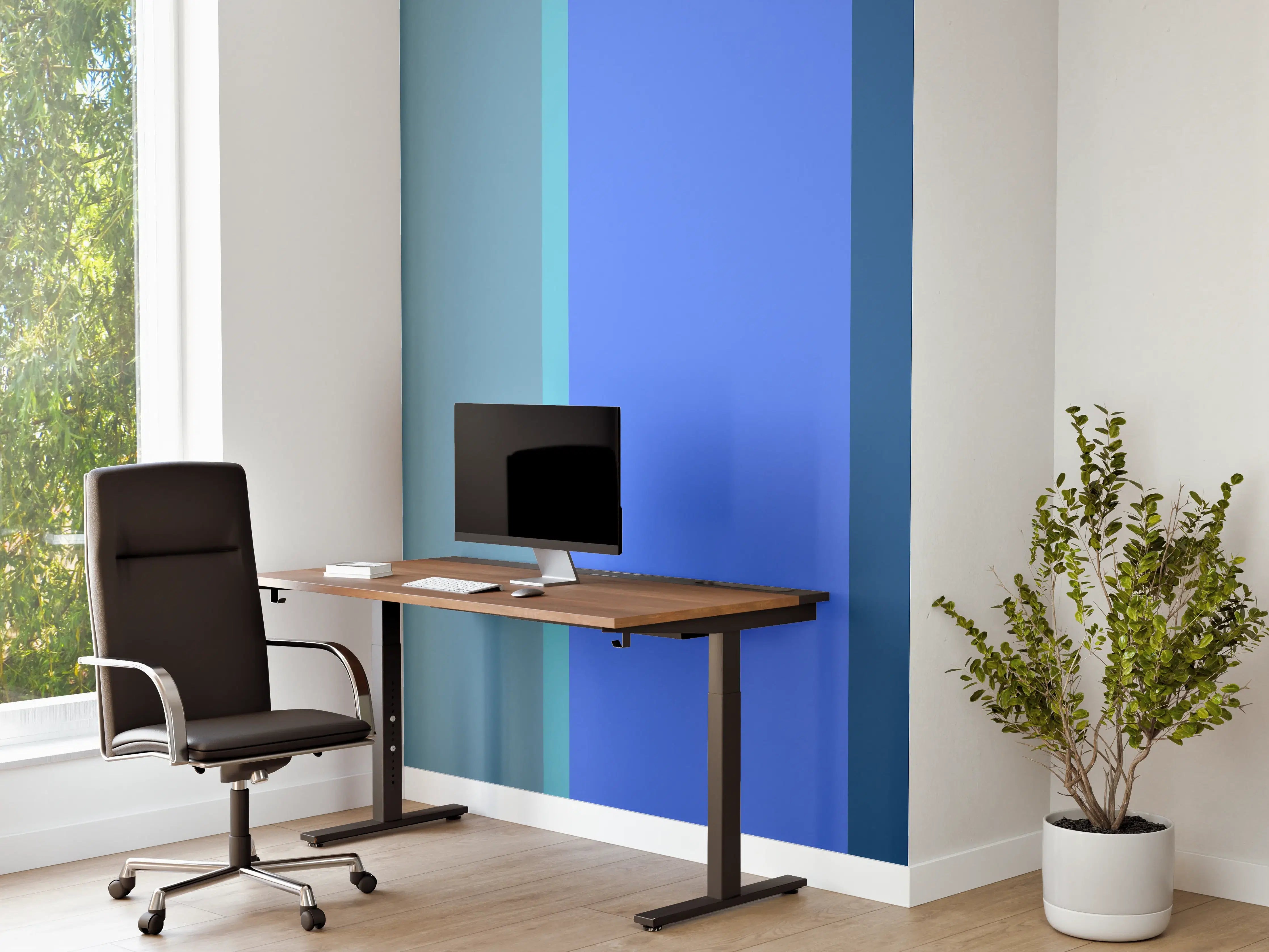 Büro Wandgestaltung - The Blues - Vertical - Cornflower