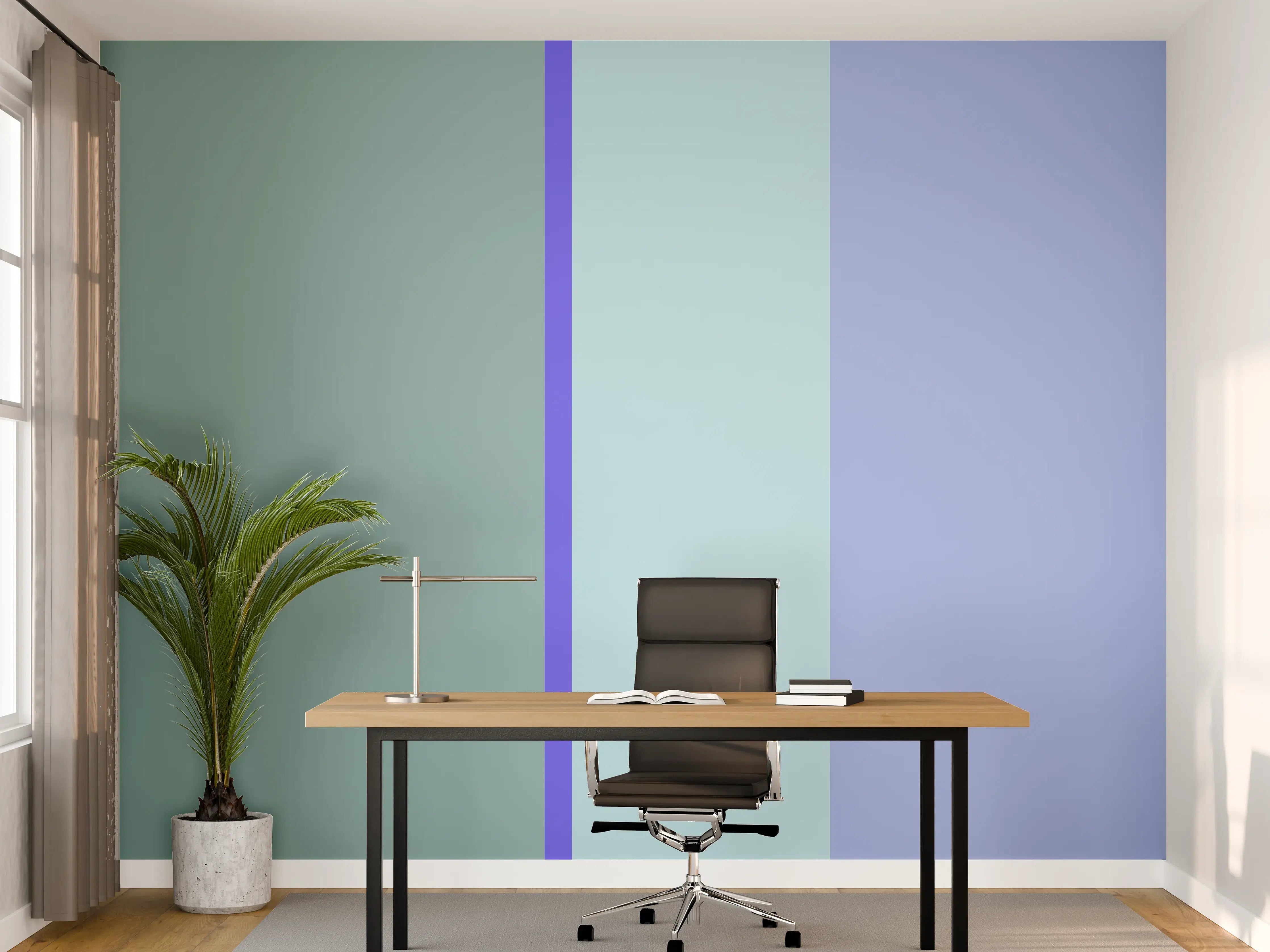 Büro Wandgestaltung - The Blues - Vertical - Lavender