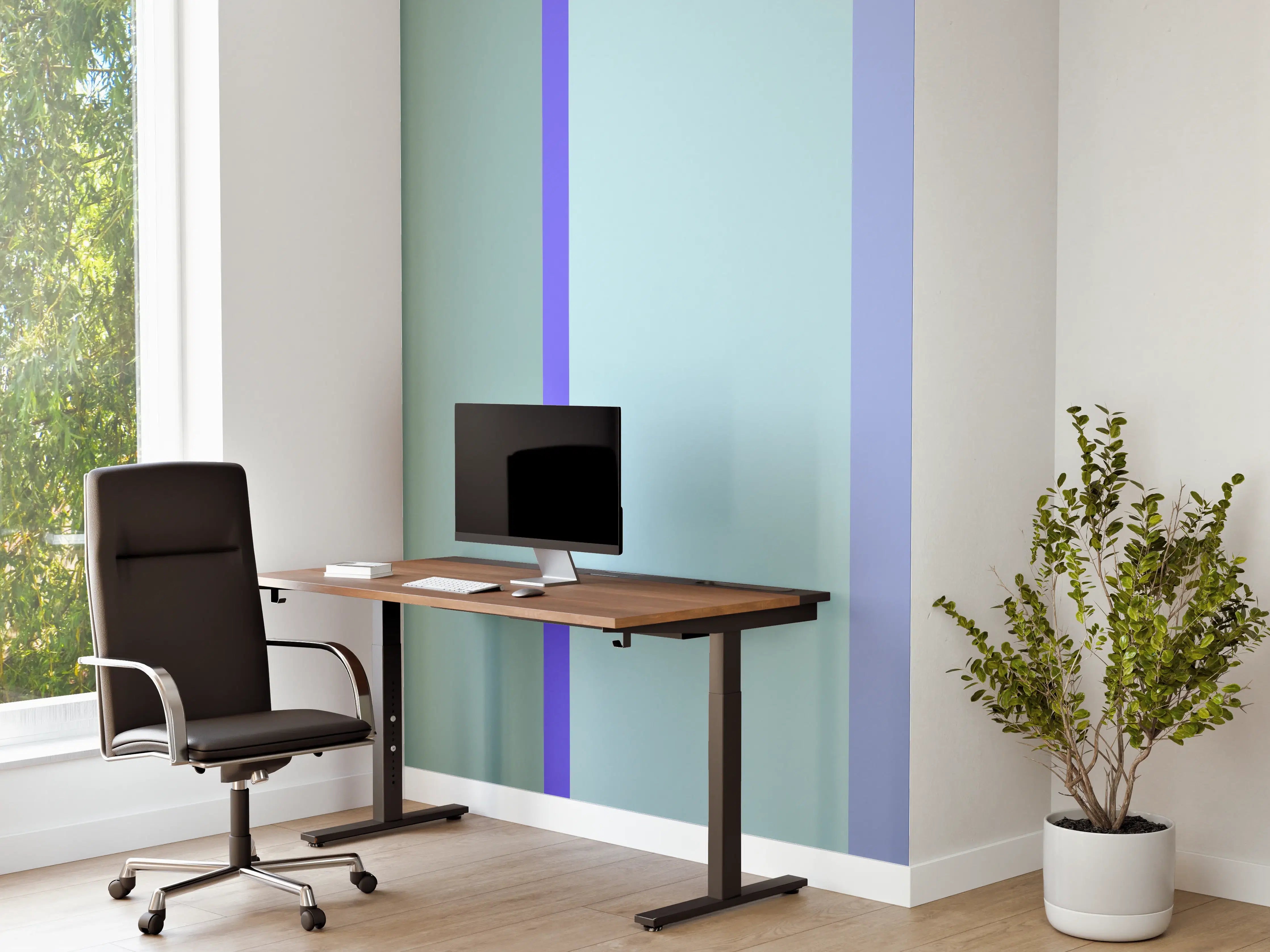 Büro Wandgestaltung - The Blues - Vertical - Lavender