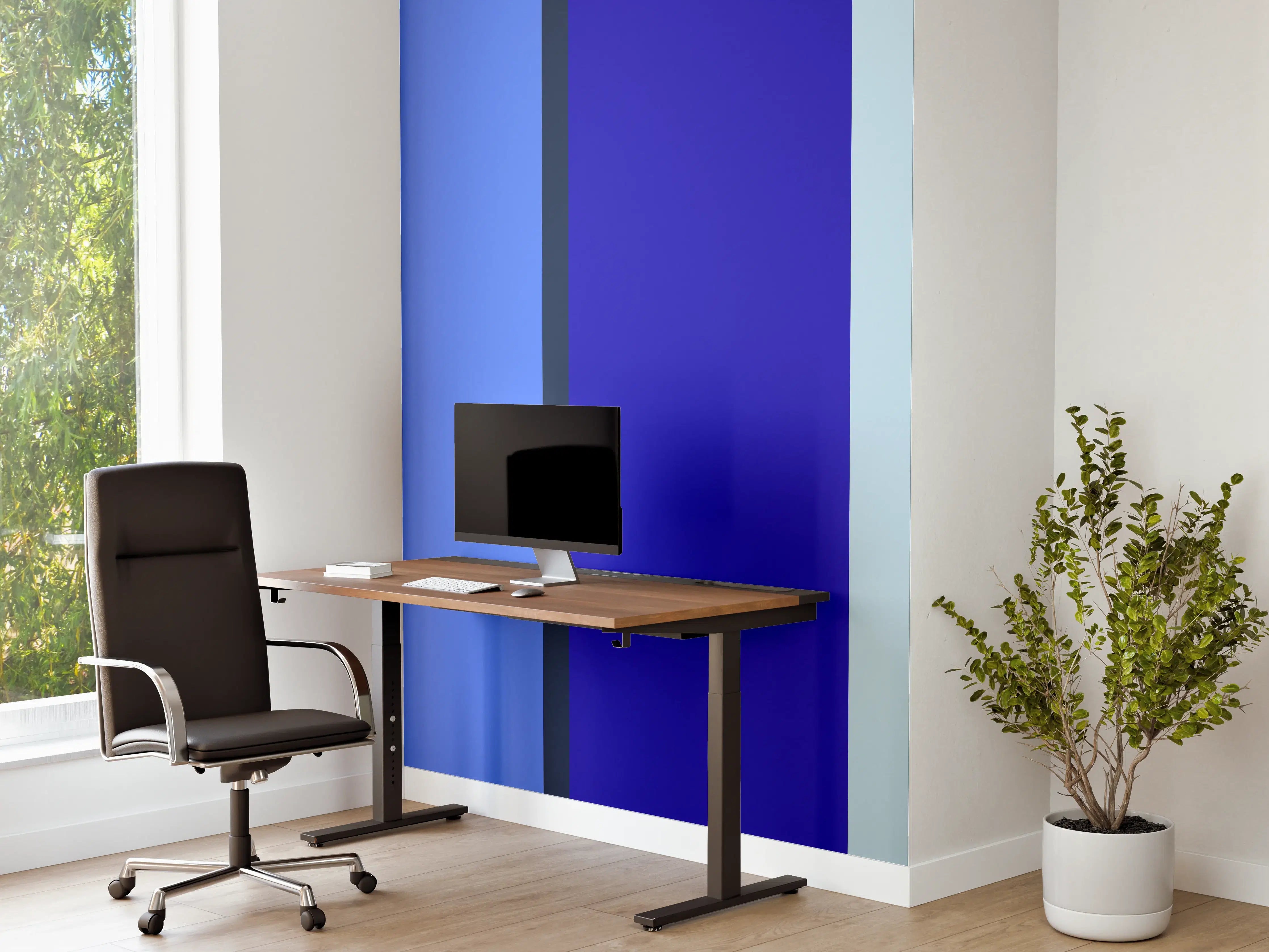 Büro Wandgestaltung - The Blues - Vertical - Waterfall