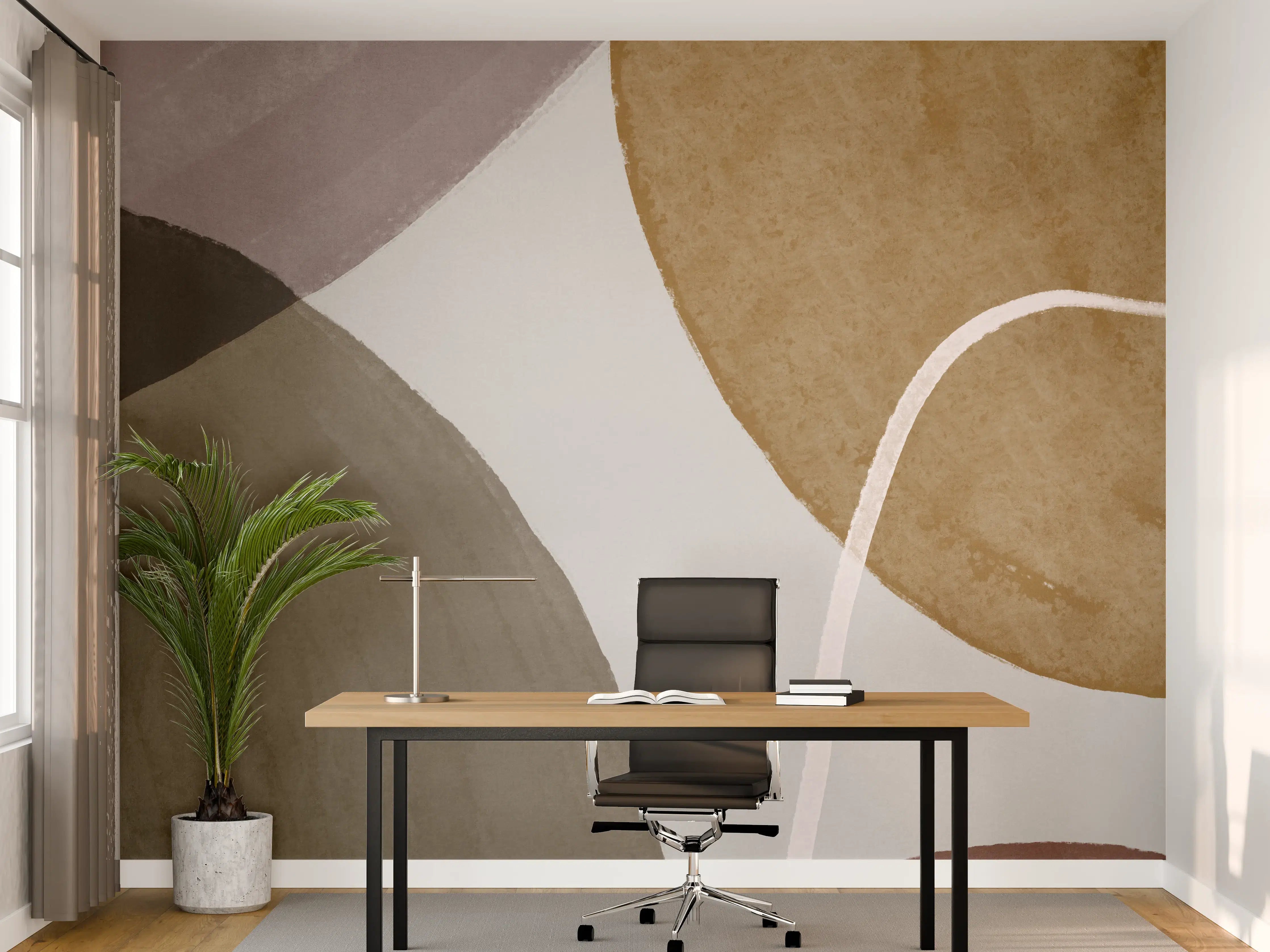 Büro Wandgestaltung - The End Schwarz-Weiß Schrift