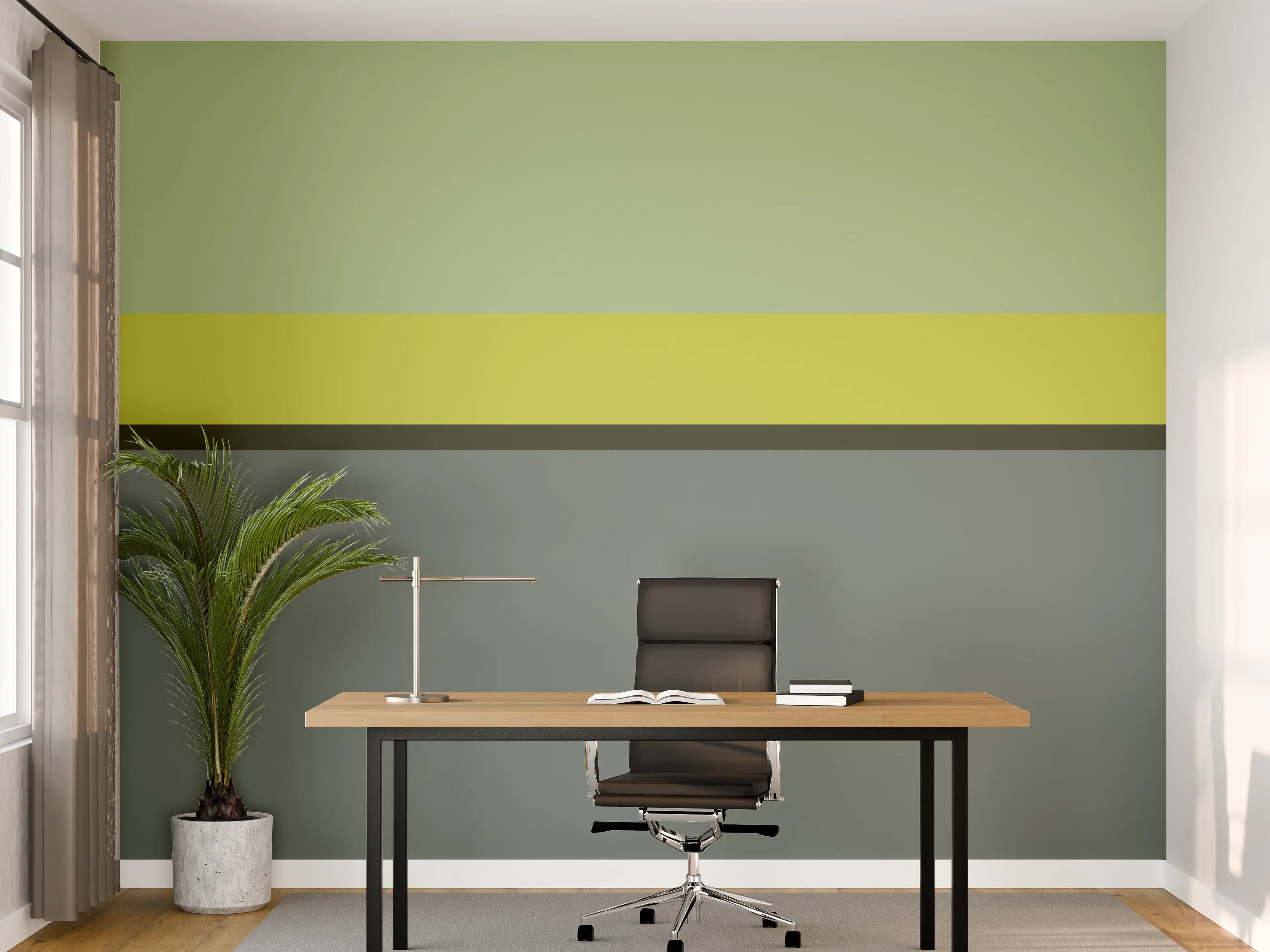 Büro Wandgestaltung - The Greens - Horizontal - Matcha