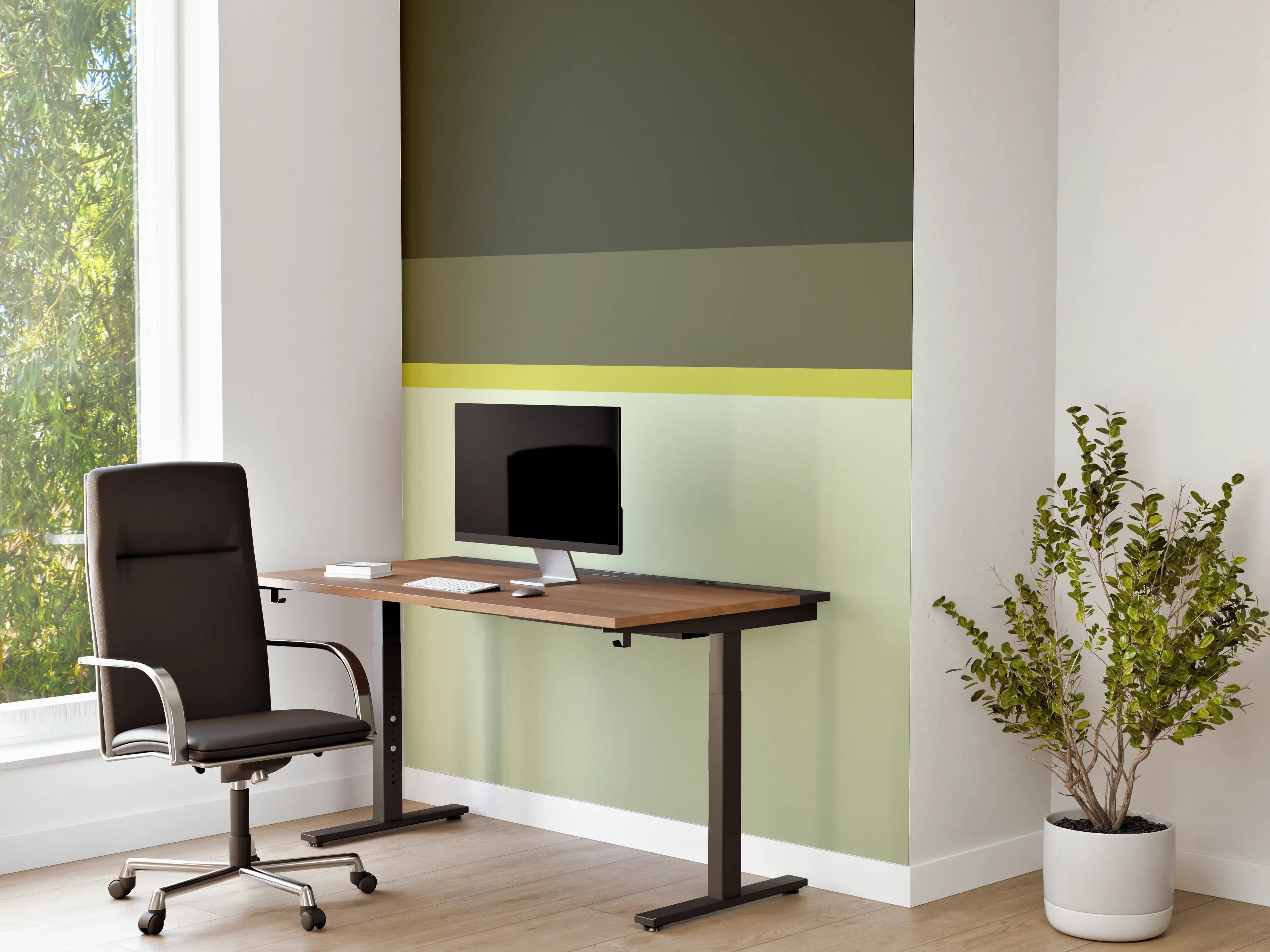 Büro Wandgestaltung - The Greens - Horizontal - Olive