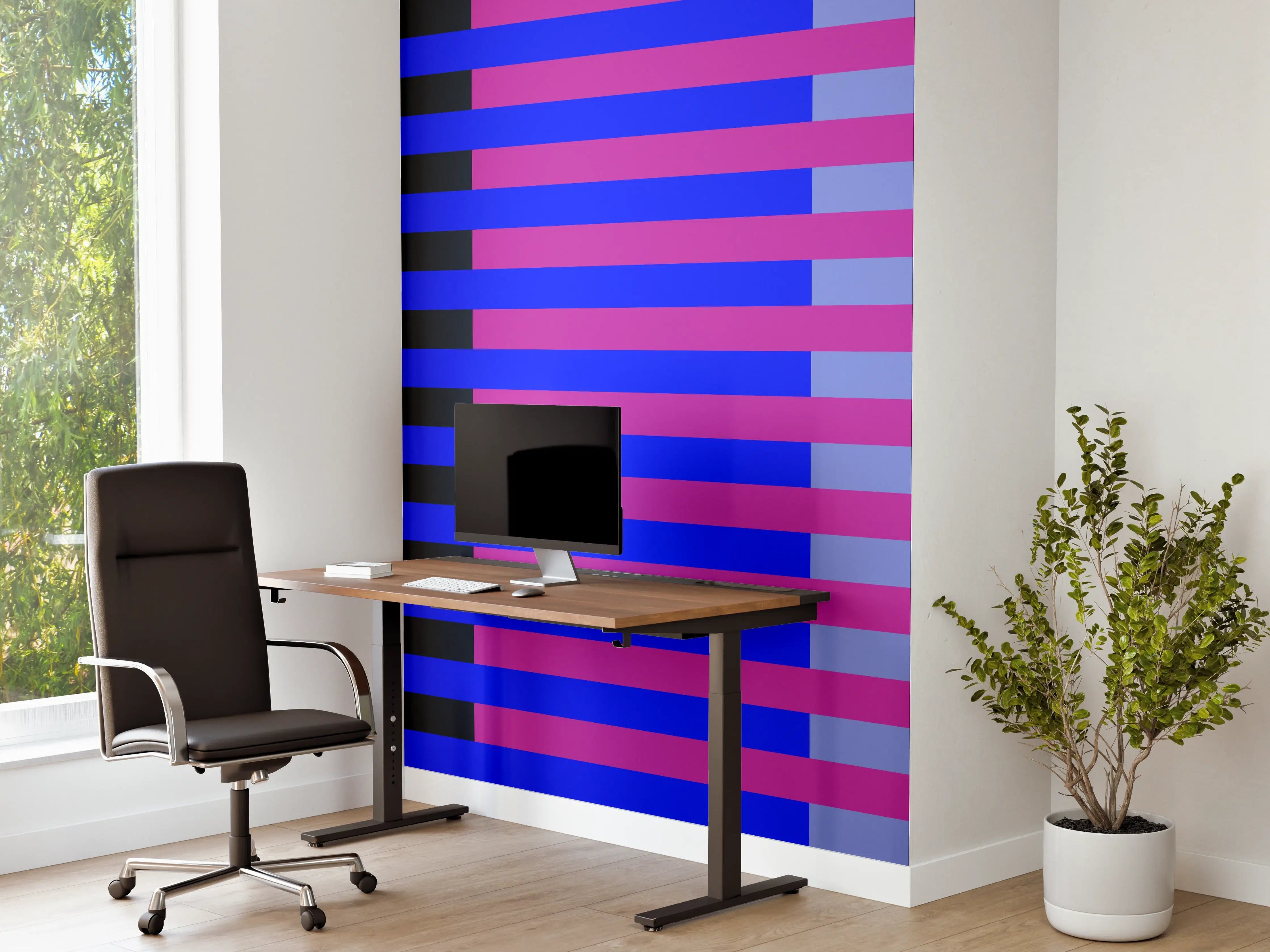 Büro Wandgestaltung - The Neons - Multy Stripes - Luna