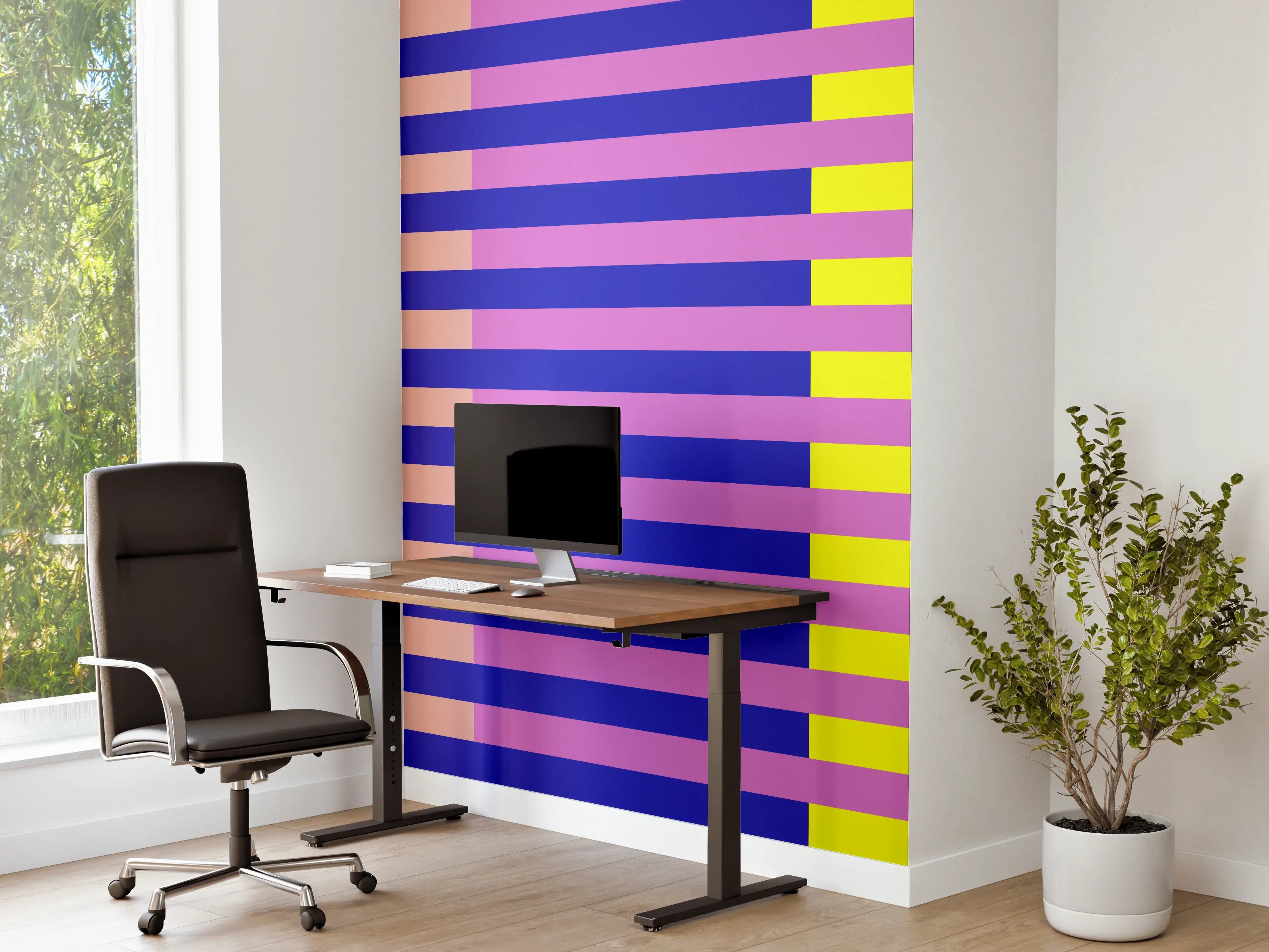 Büro Wandgestaltung - The Neons - Multy Stripes - Stellar