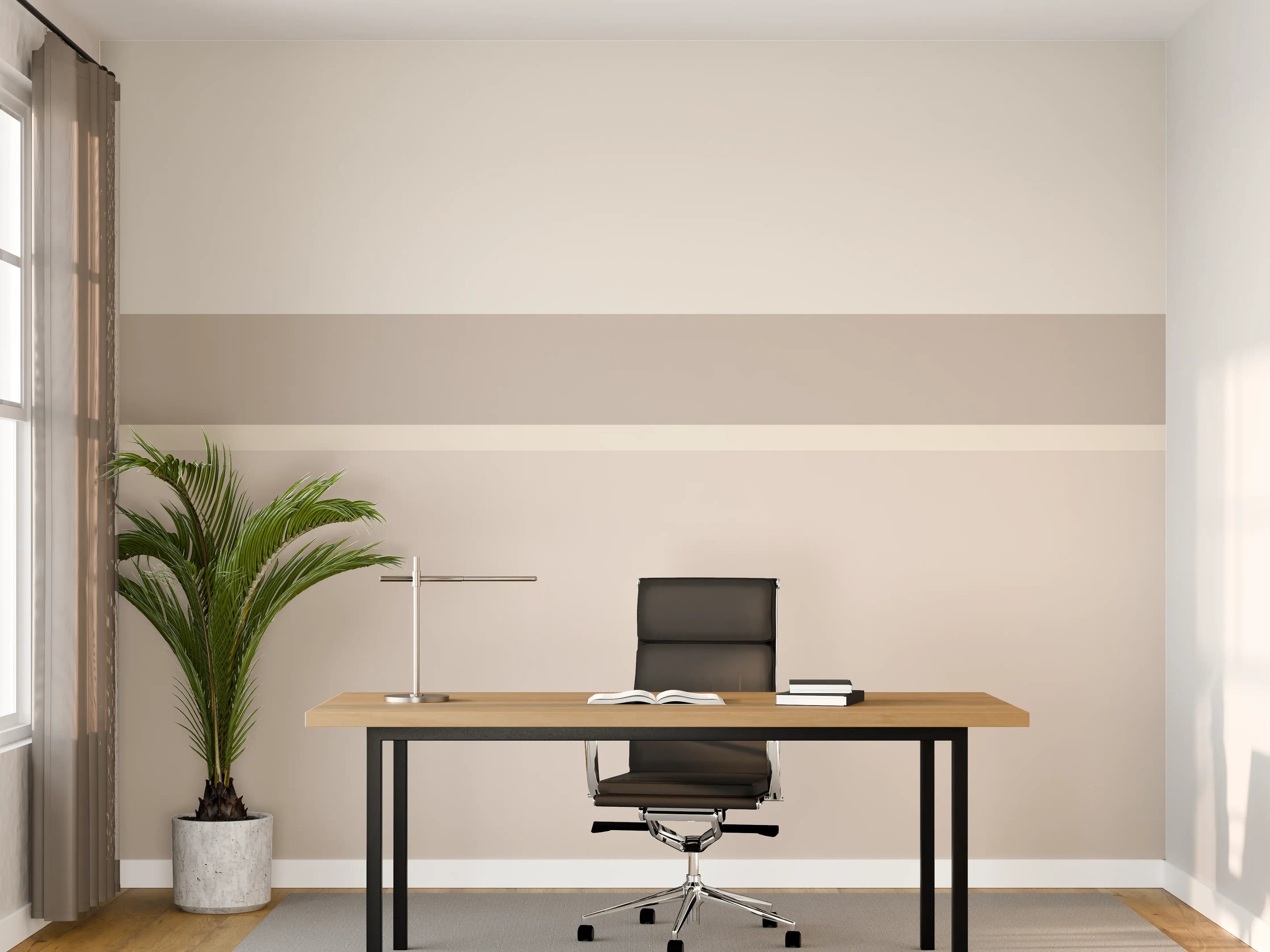 Büro Wandgestaltung - The Nudes - Horizontal - Latte