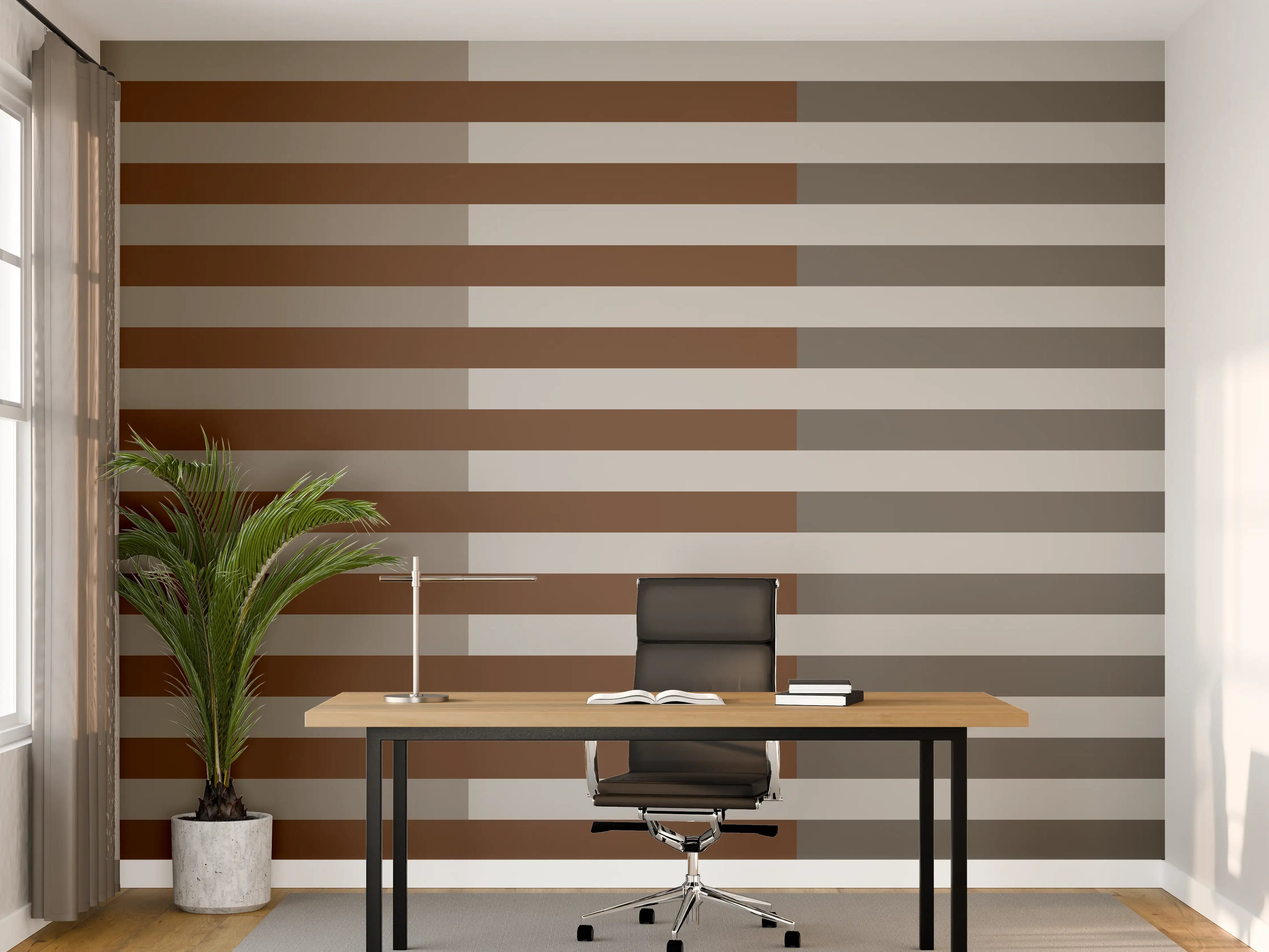 Büro Wandgestaltung - The Nudes - Multy Stripes - Ash