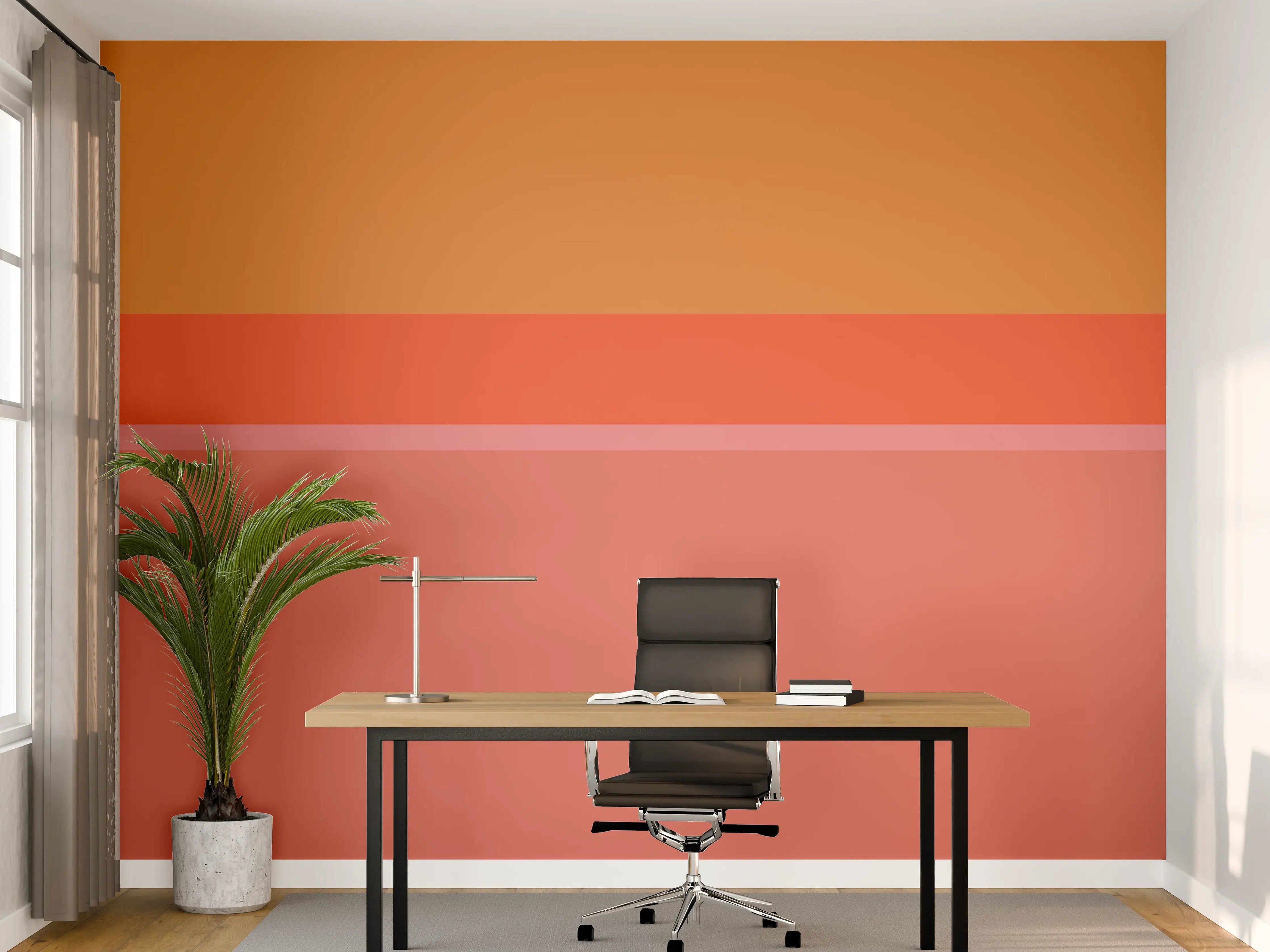 Büro Wandgestaltung - The Oranges - Horizontal - Salmon