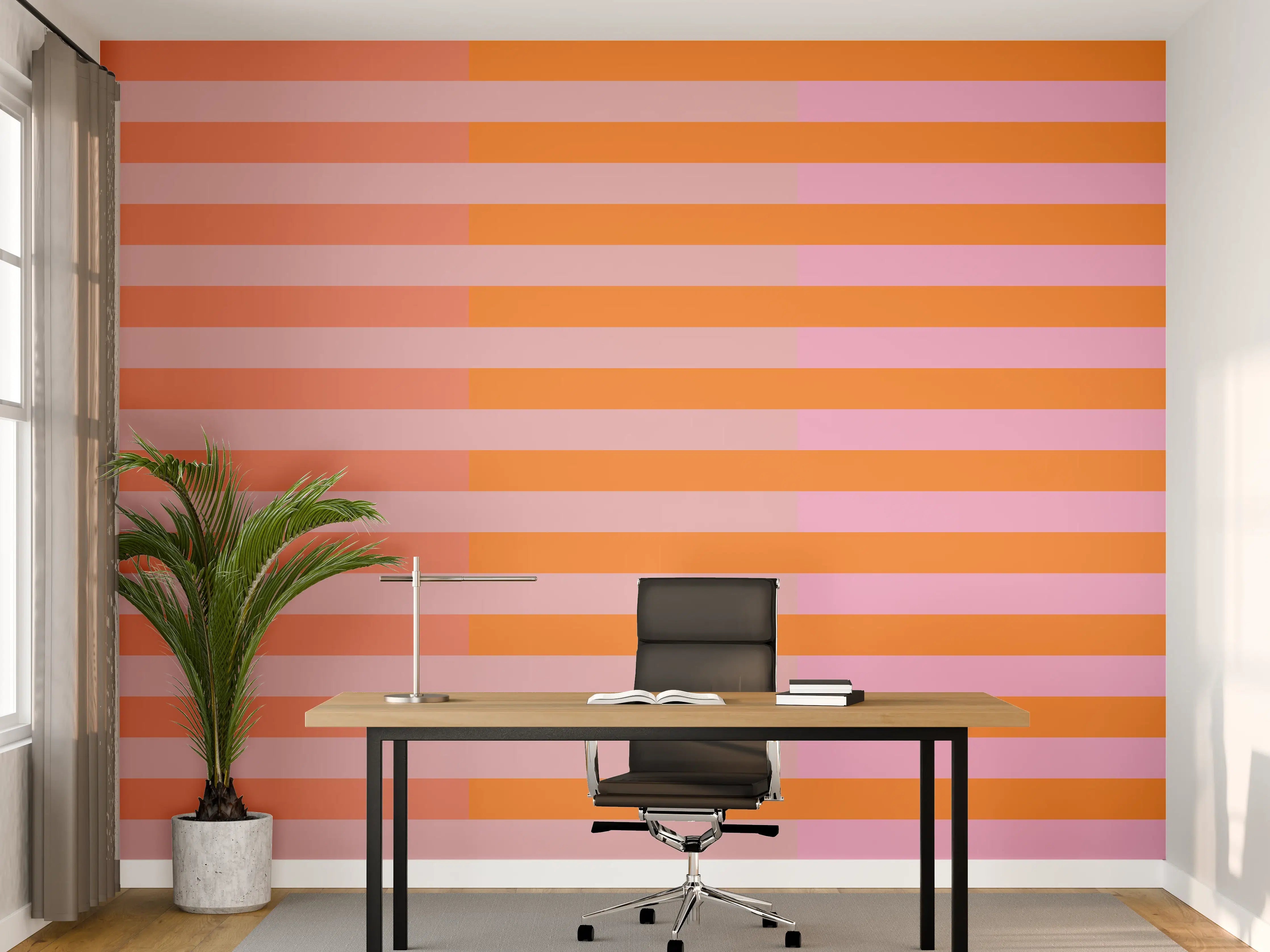 Büro Wandgestaltung - The Oranges - Multy Stripes - Coral