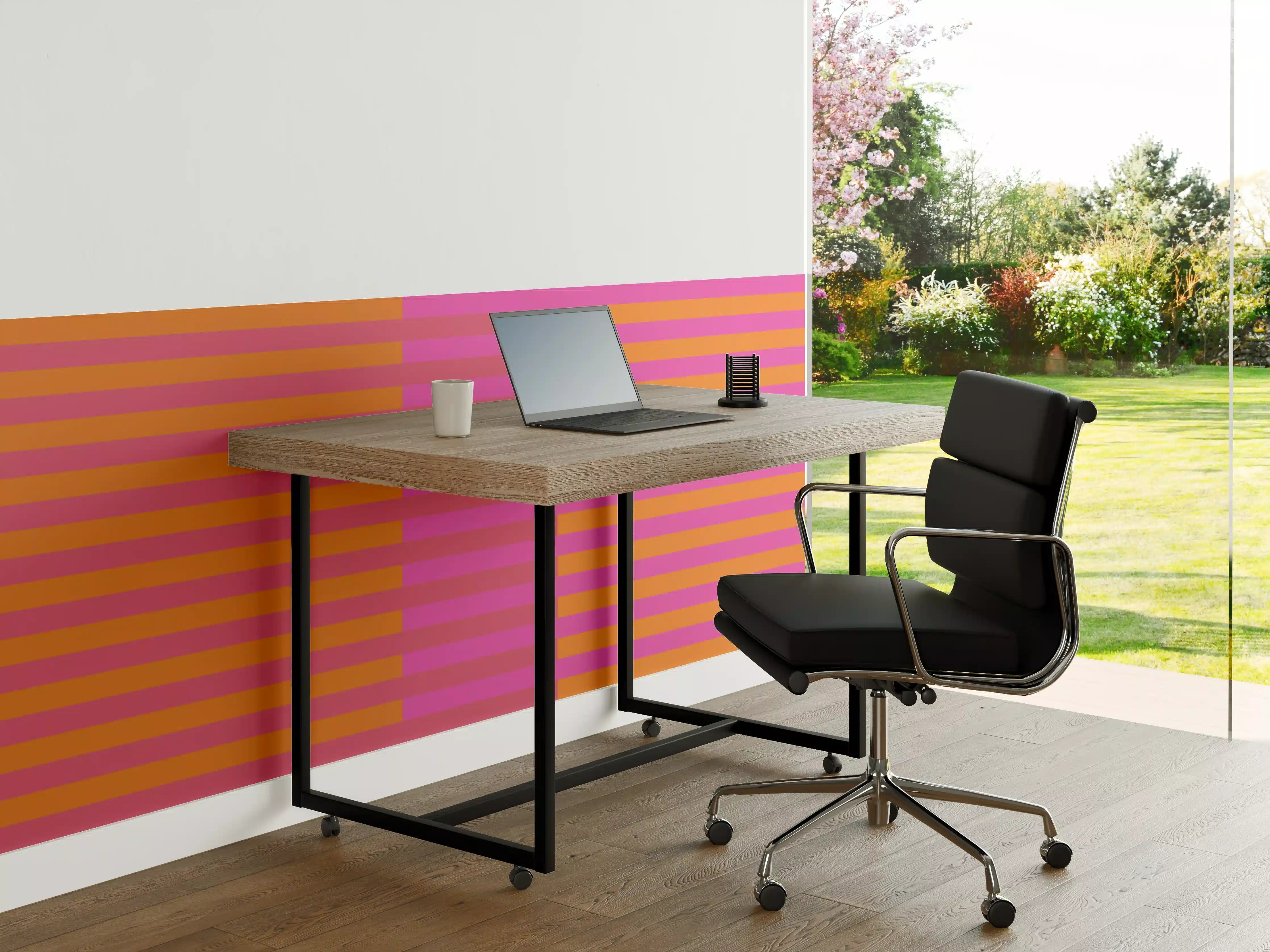 Büro Wandgestaltung - The Oranges - Multy Stripes - Fuchsia