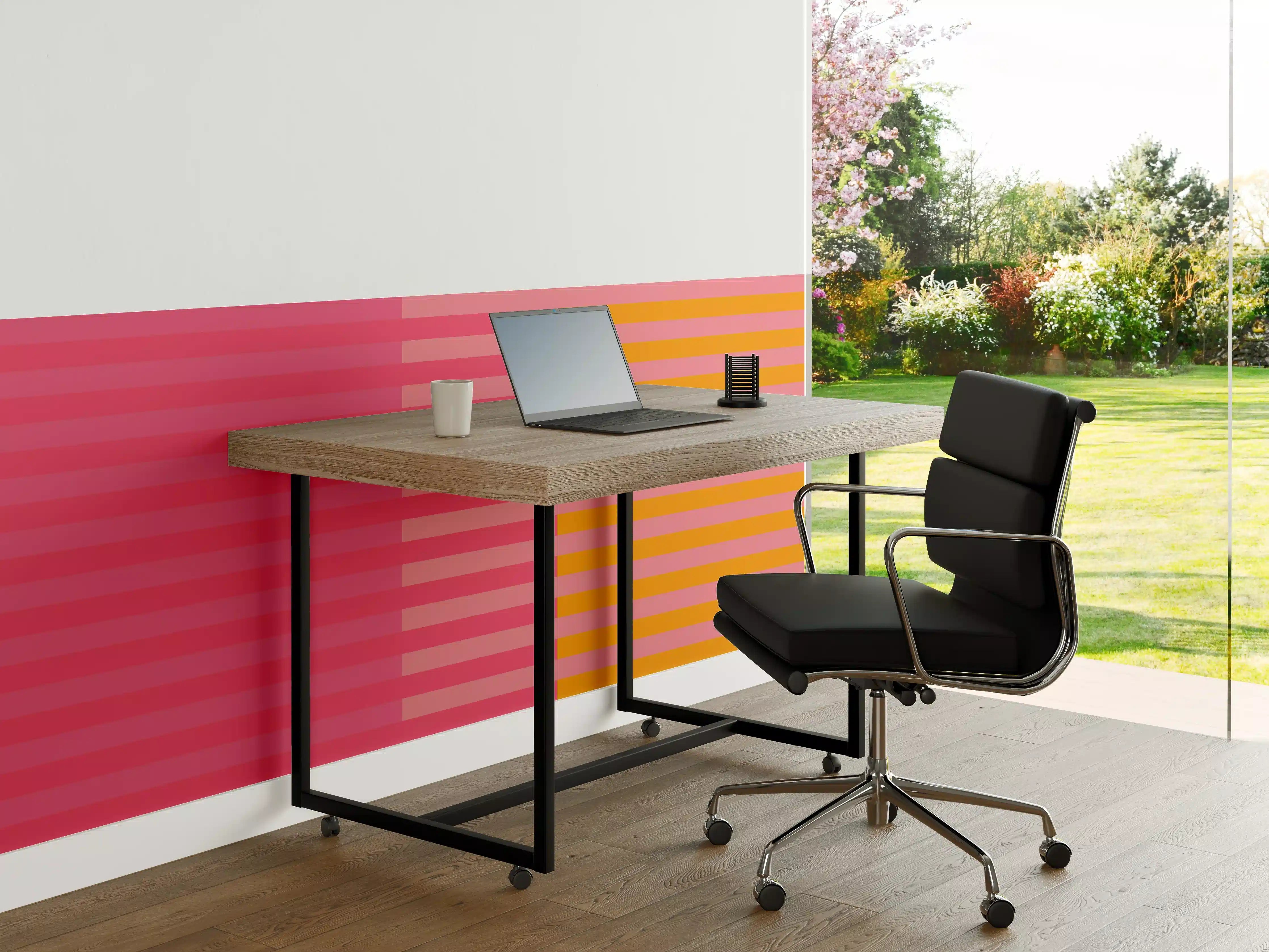 Büro Wandgestaltung - The Oranges - Multy Stripes - Raspberry