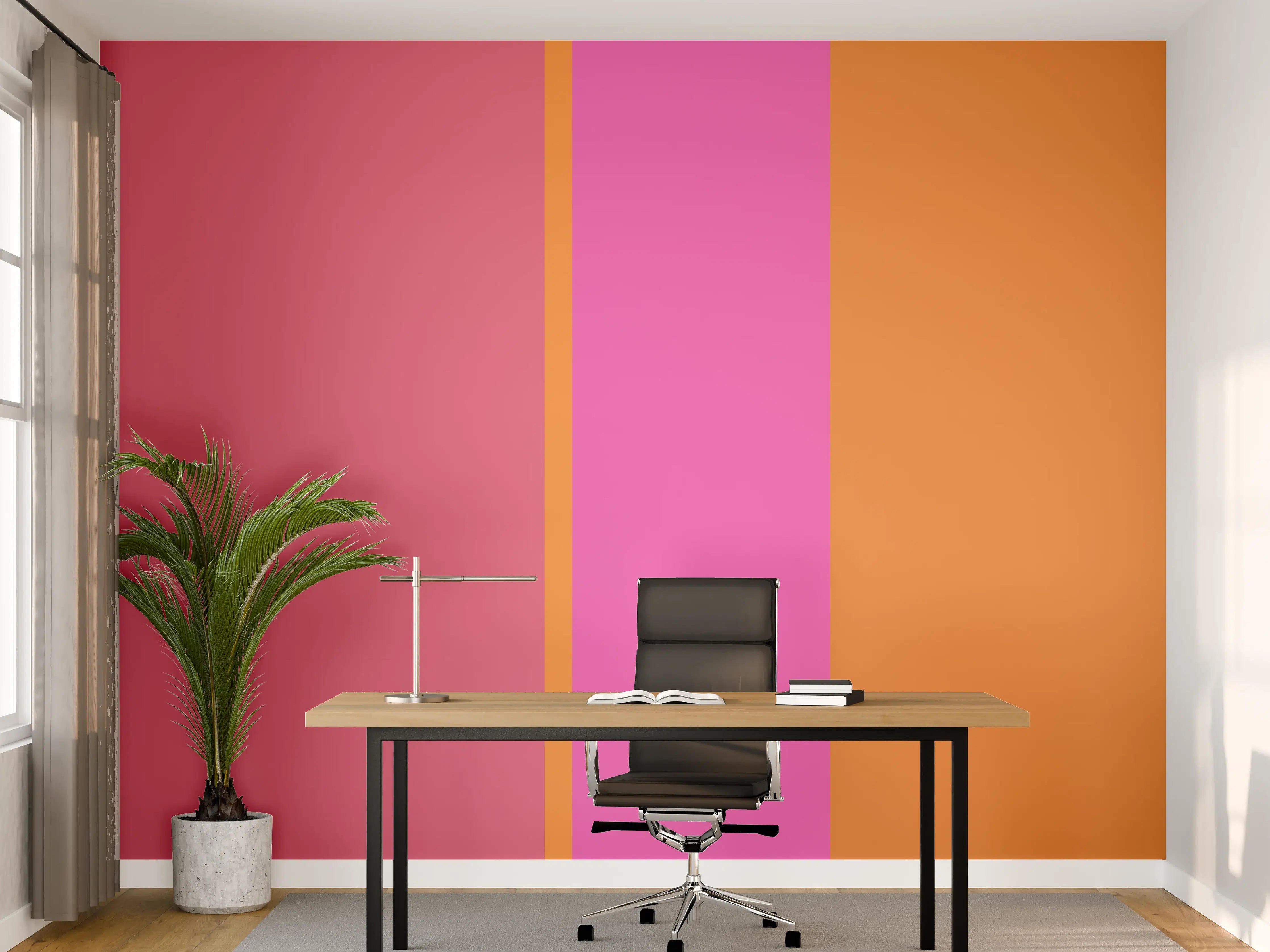 Büro Wandgestaltung - The Oranges - Vertical - Fuchsia