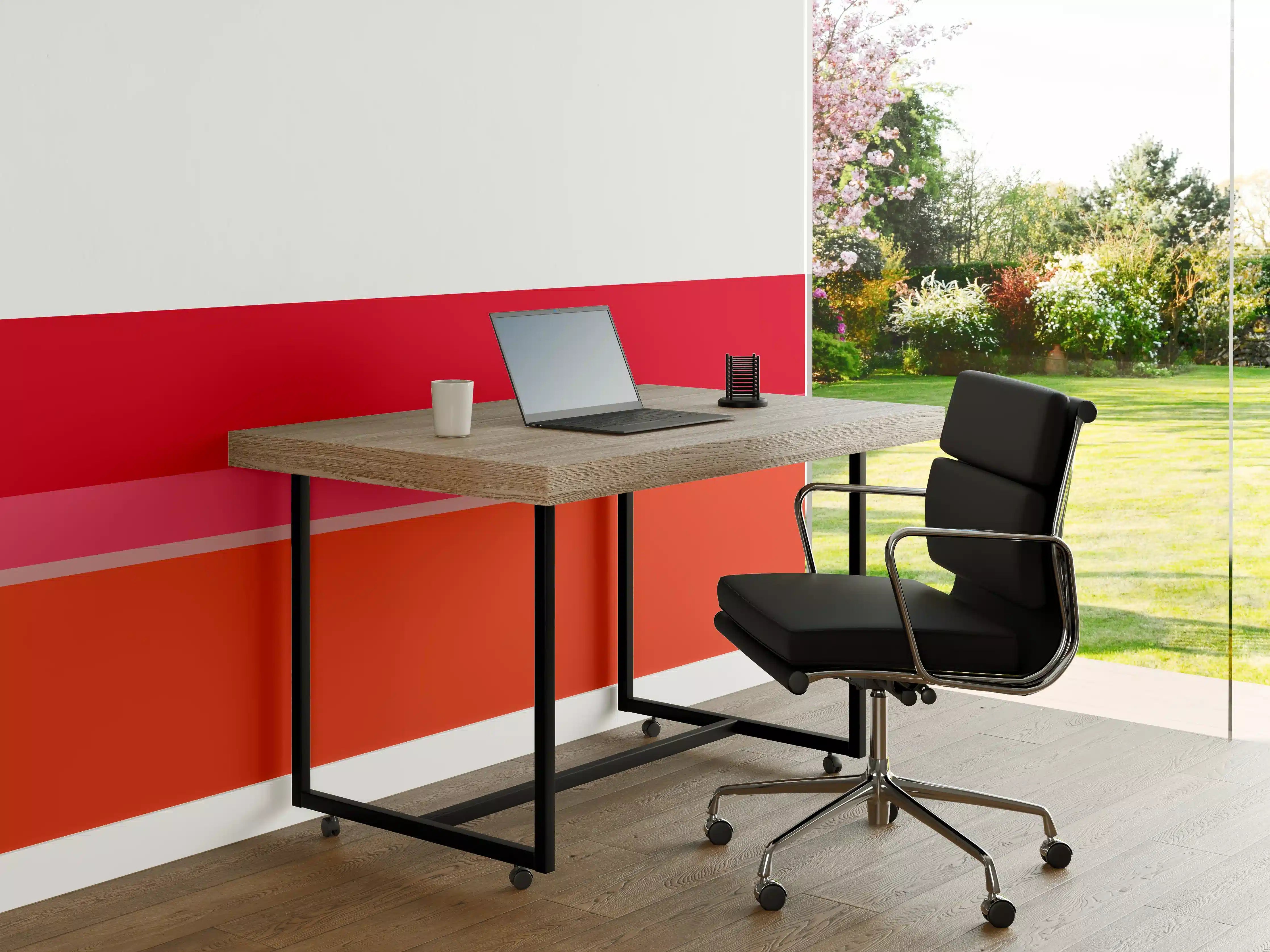 Büro Wandgestaltung - The Reds - Horizontal - Strawberry