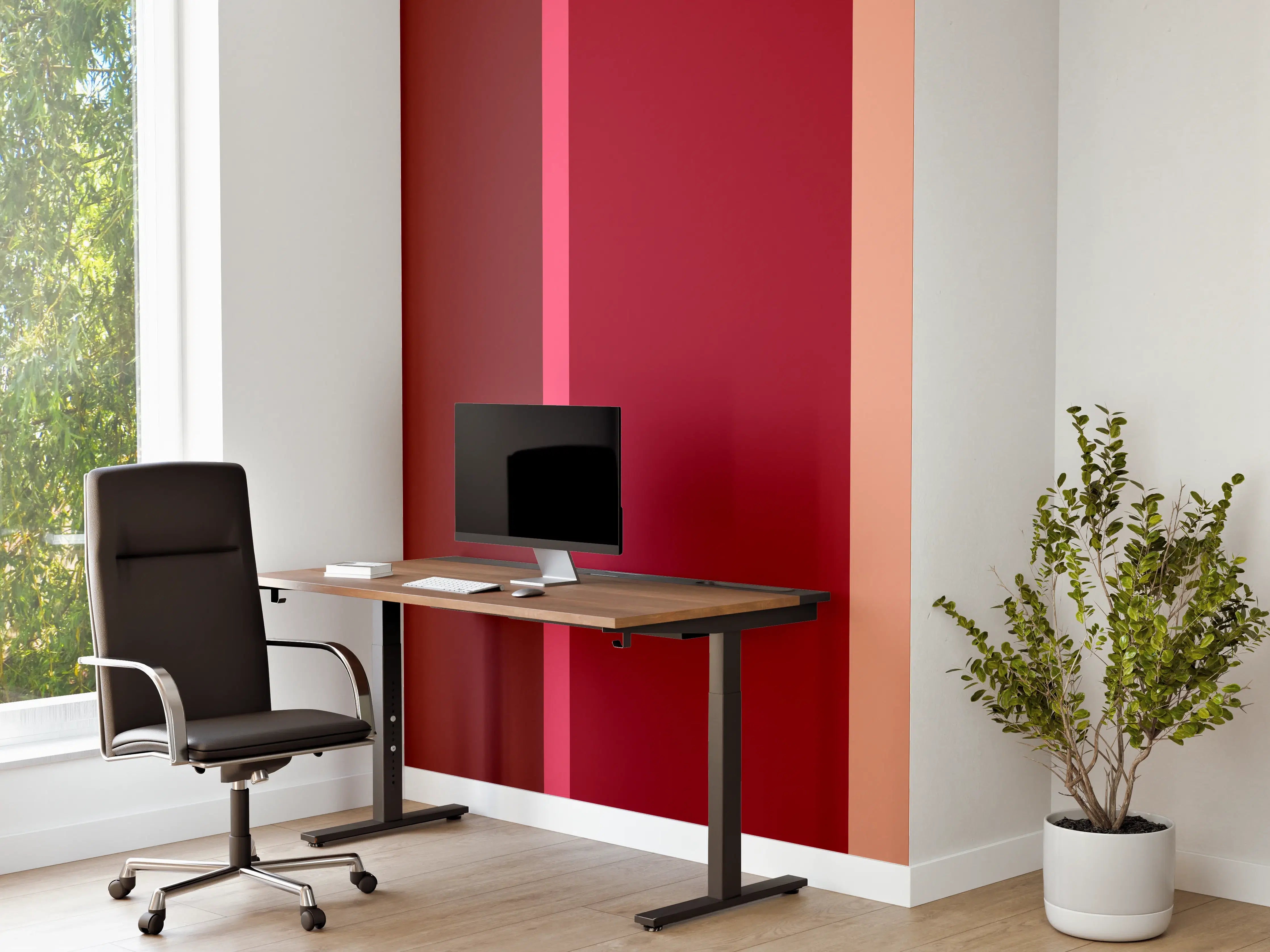 Büro Wandgestaltung - The Reds - Vertical - Cherry