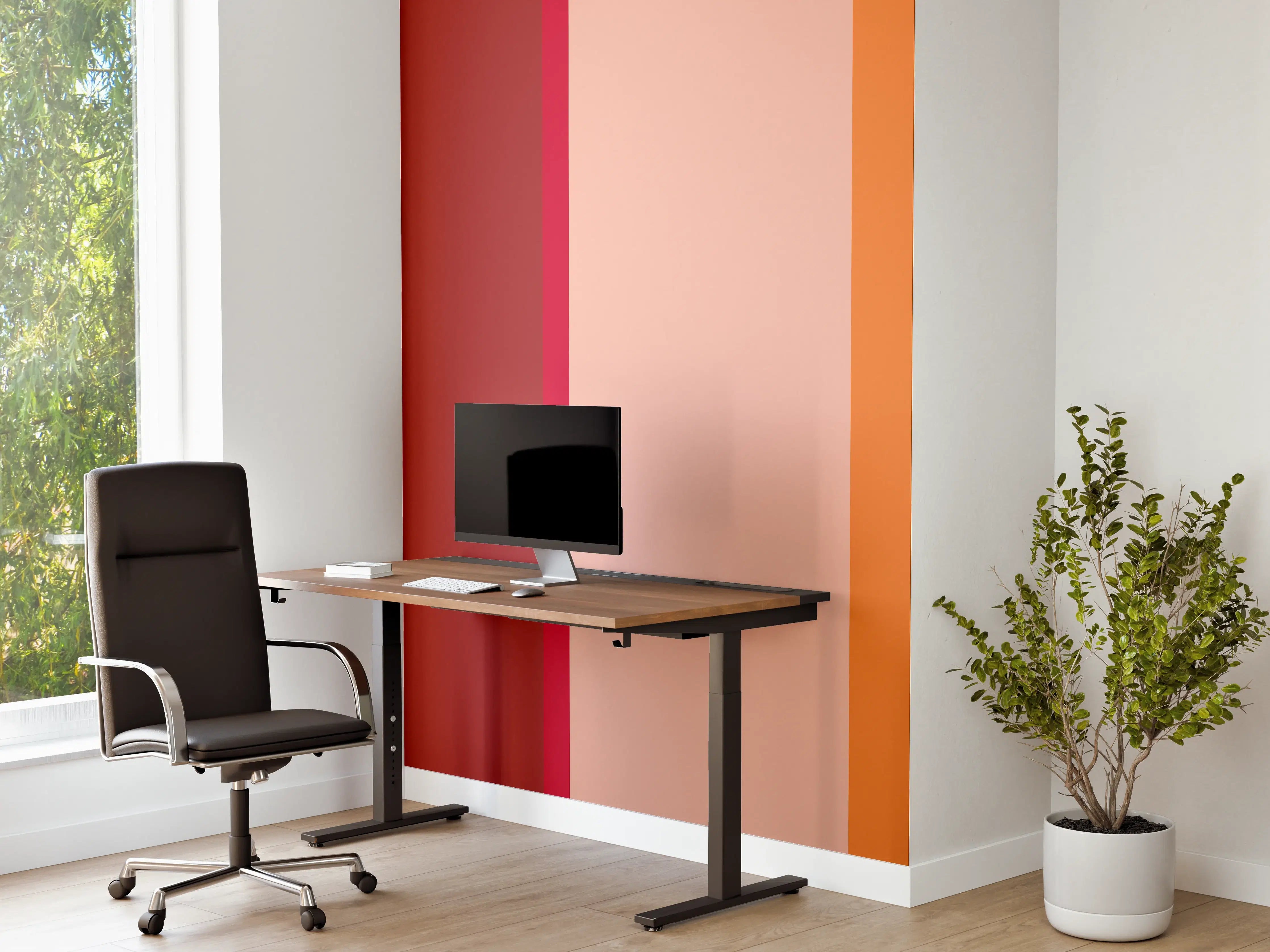 Büro Wandgestaltung - The Reds - Vertical - Sangria